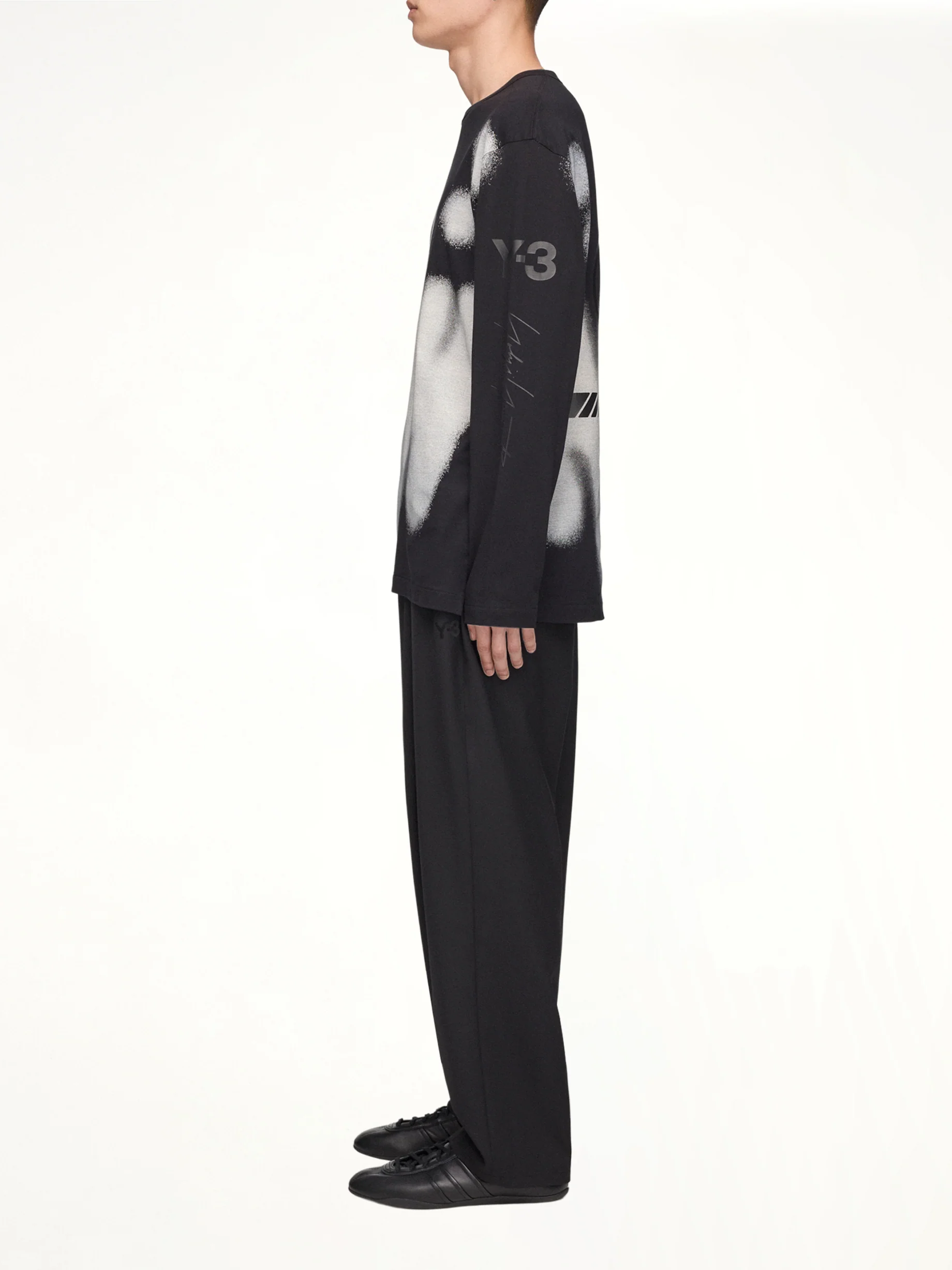 F1 Yohji LS T-Shirt in Black - Image 8