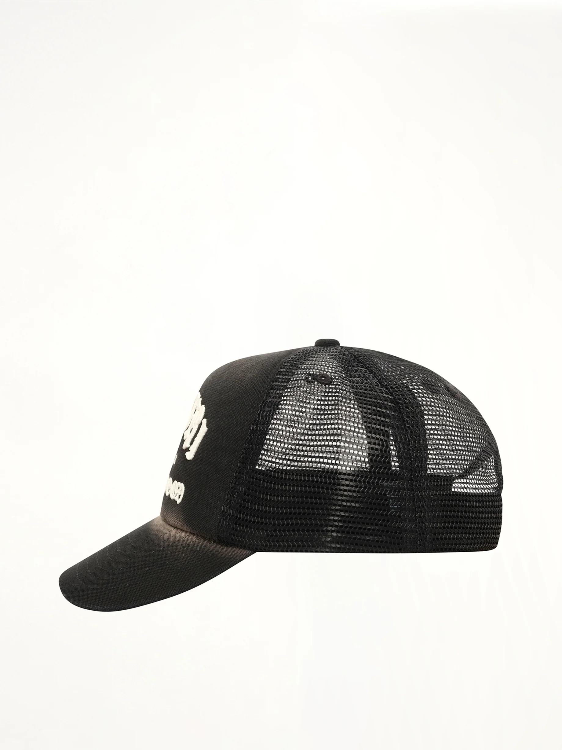 Faded Amiri Hollywood Trucker Hat in Black - Image 2