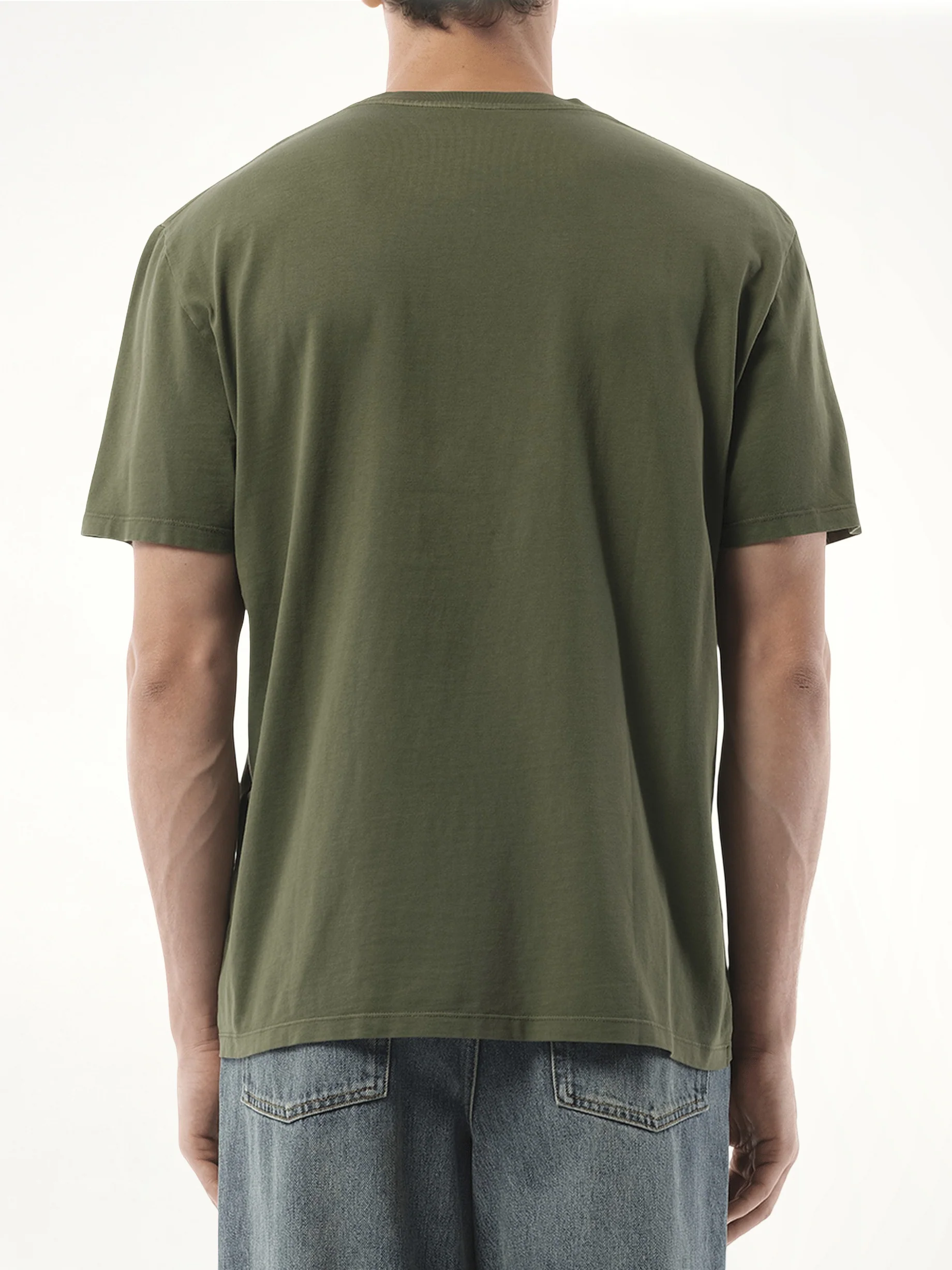 Faded Anagram T-Shirt in Khaki Green - Image 6