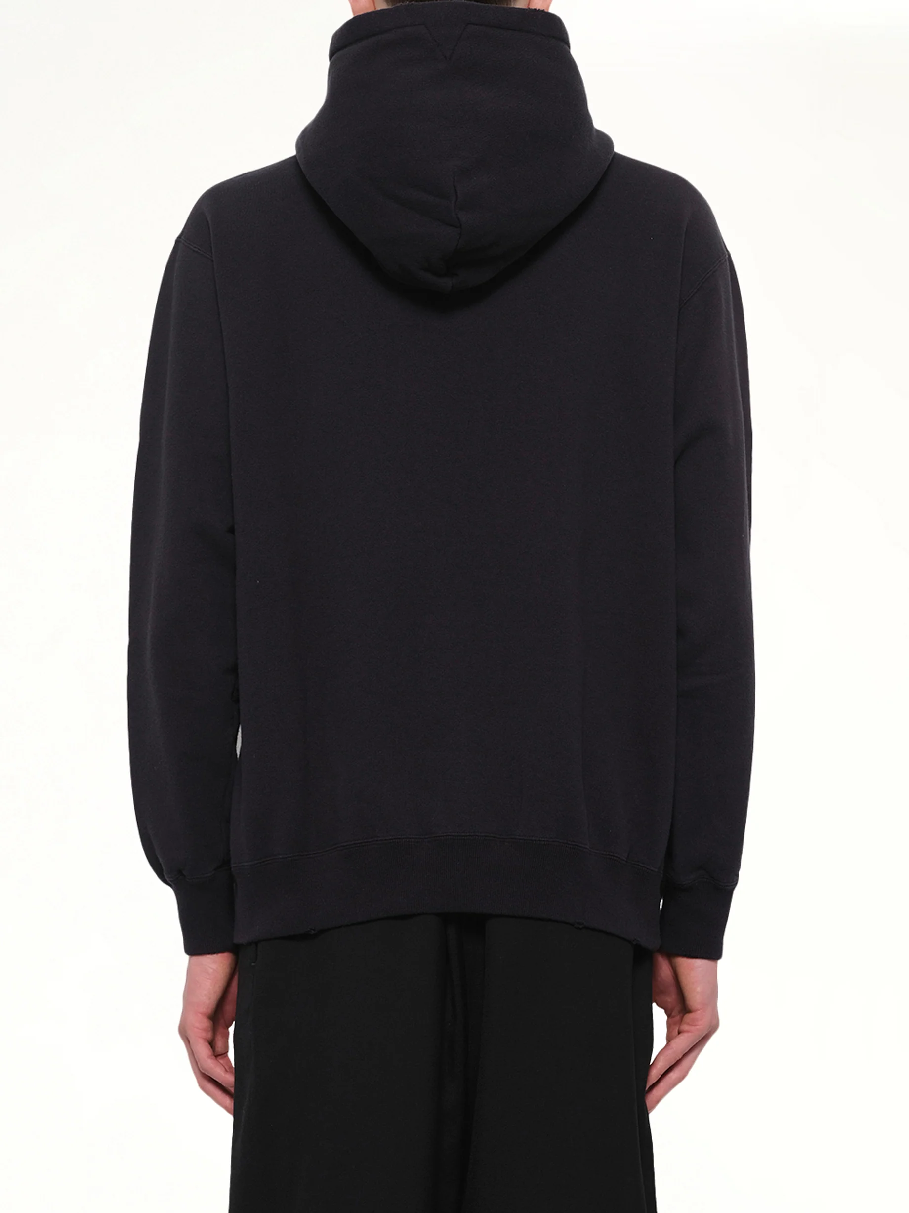 Faded Collegiate Hoodie in Black - Image 5