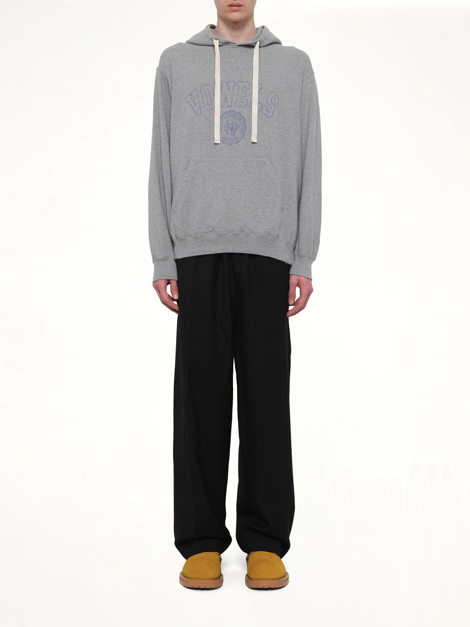 Faded Collegiate Hoodie in Grey Heather - Image 7