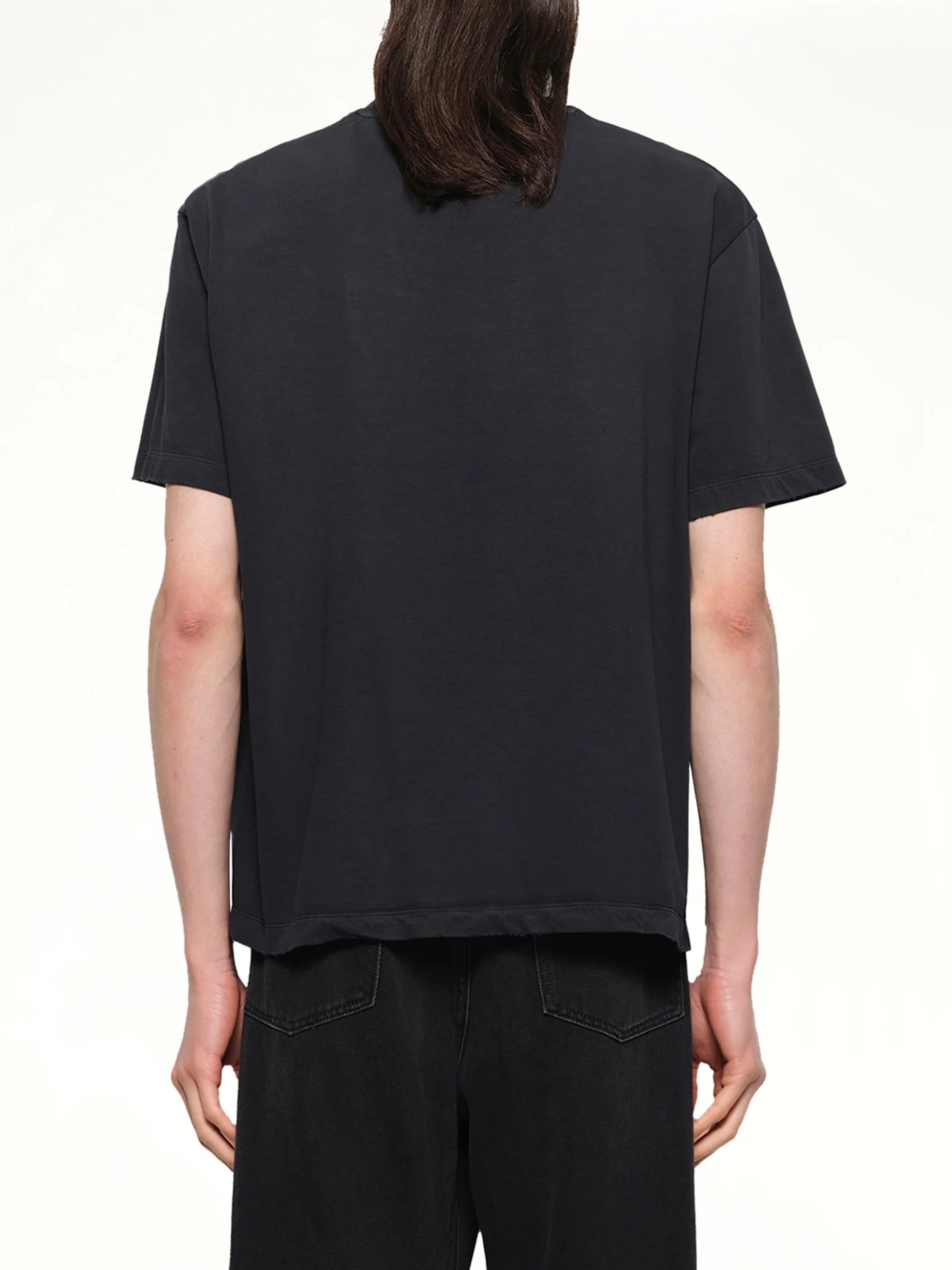 Faded Collegiate T-Shirt in Black - Image 5