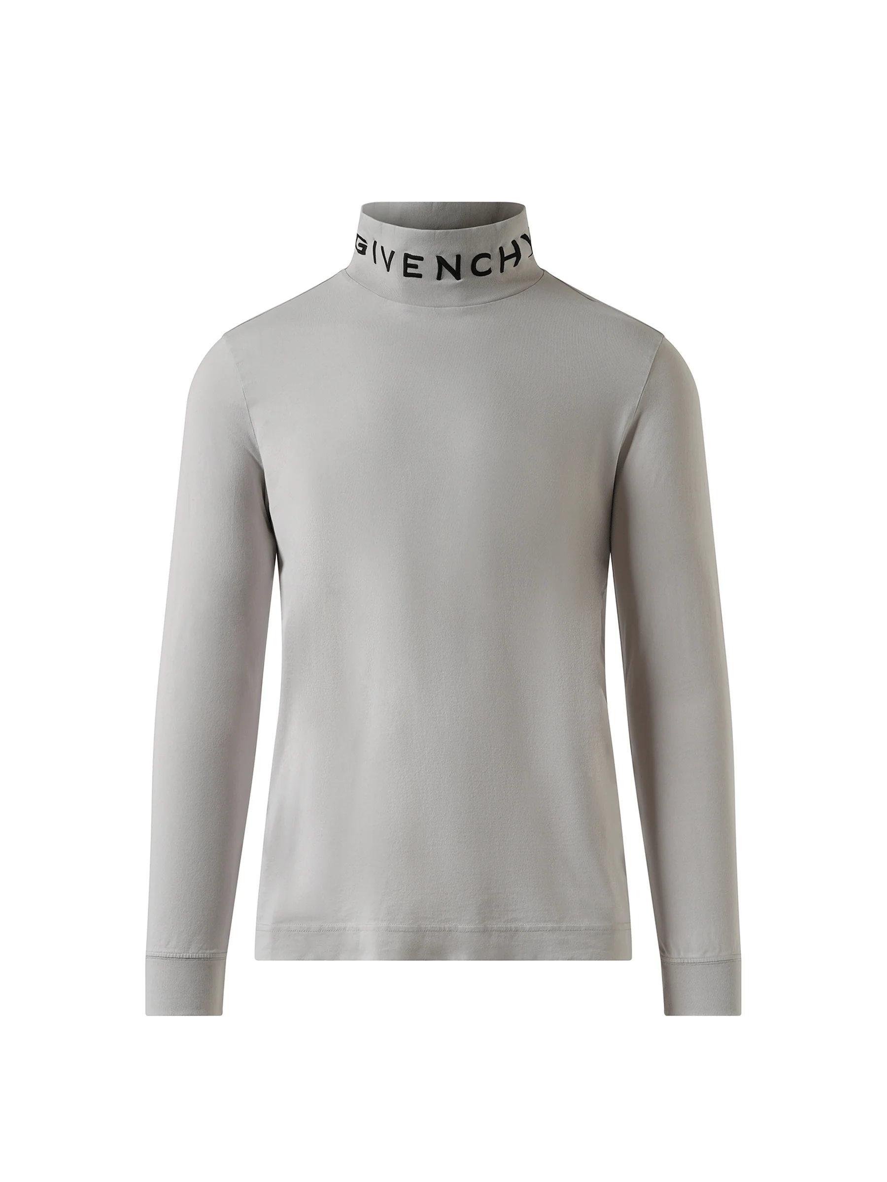 Faded Logo Dyed Long Sleeve T-Shirt in Cloud Grey - Image 2