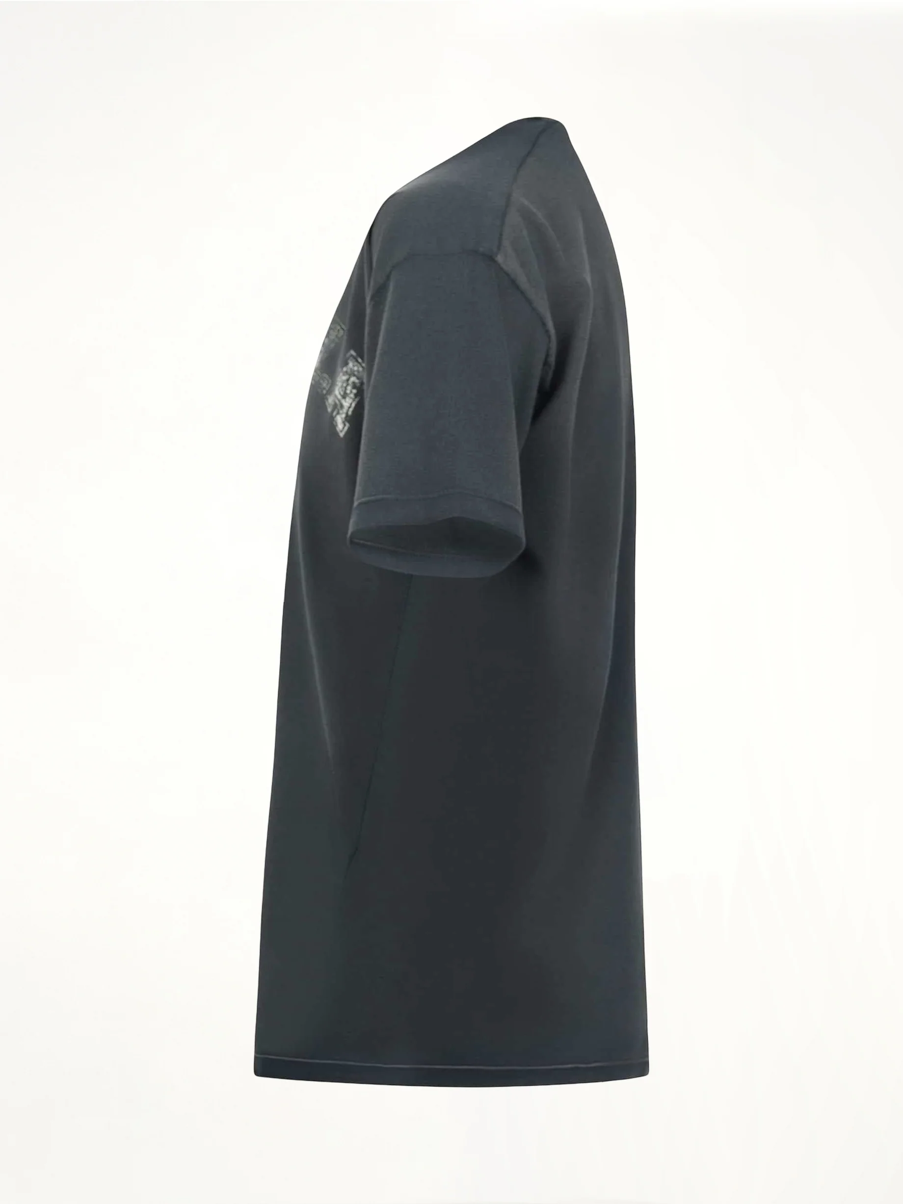 Faded Logo Relaxed Fit T-Shirt in Black - Image 3