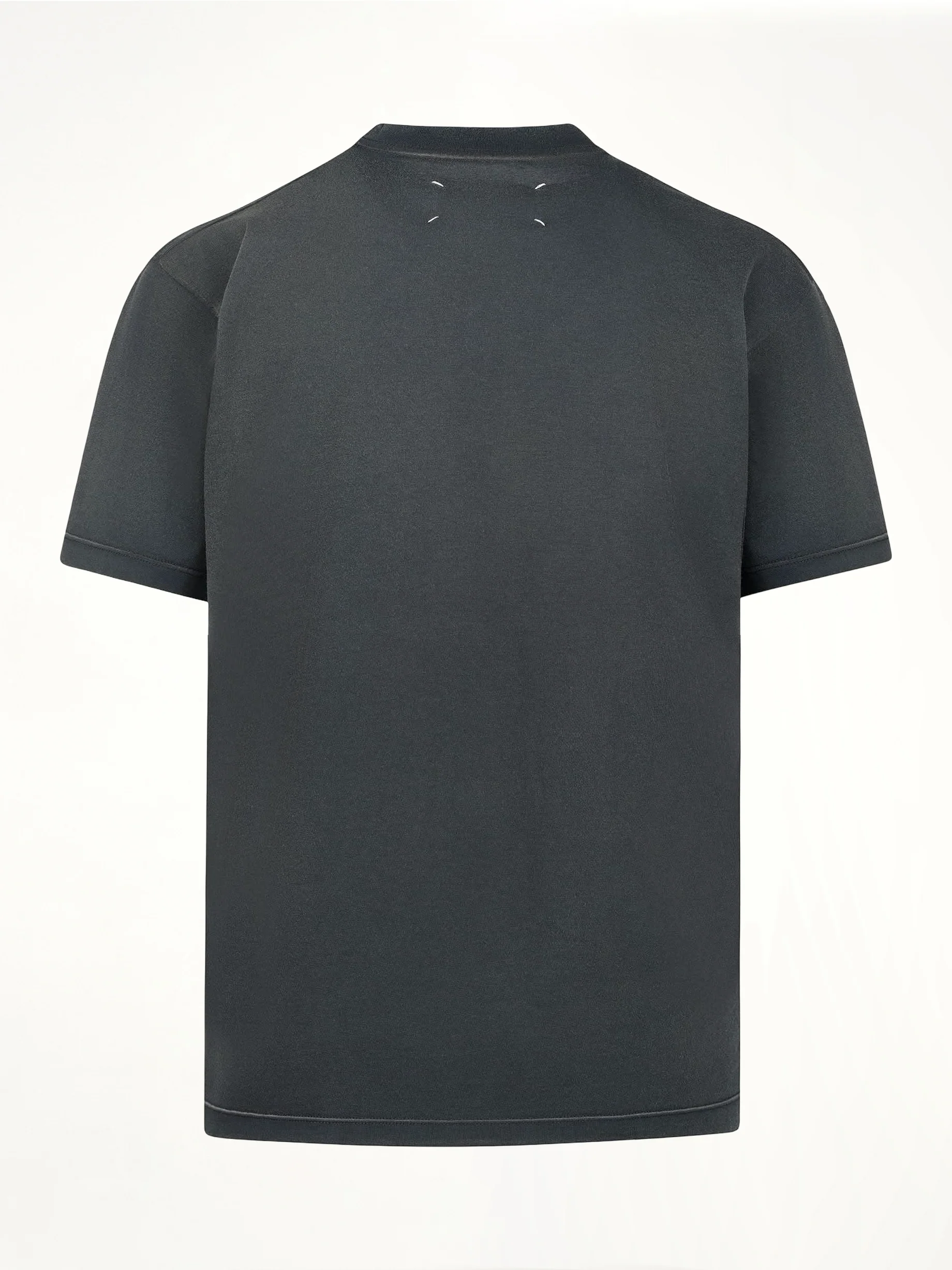Faded Logo Relaxed Fit T-Shirt in Black - Image 4