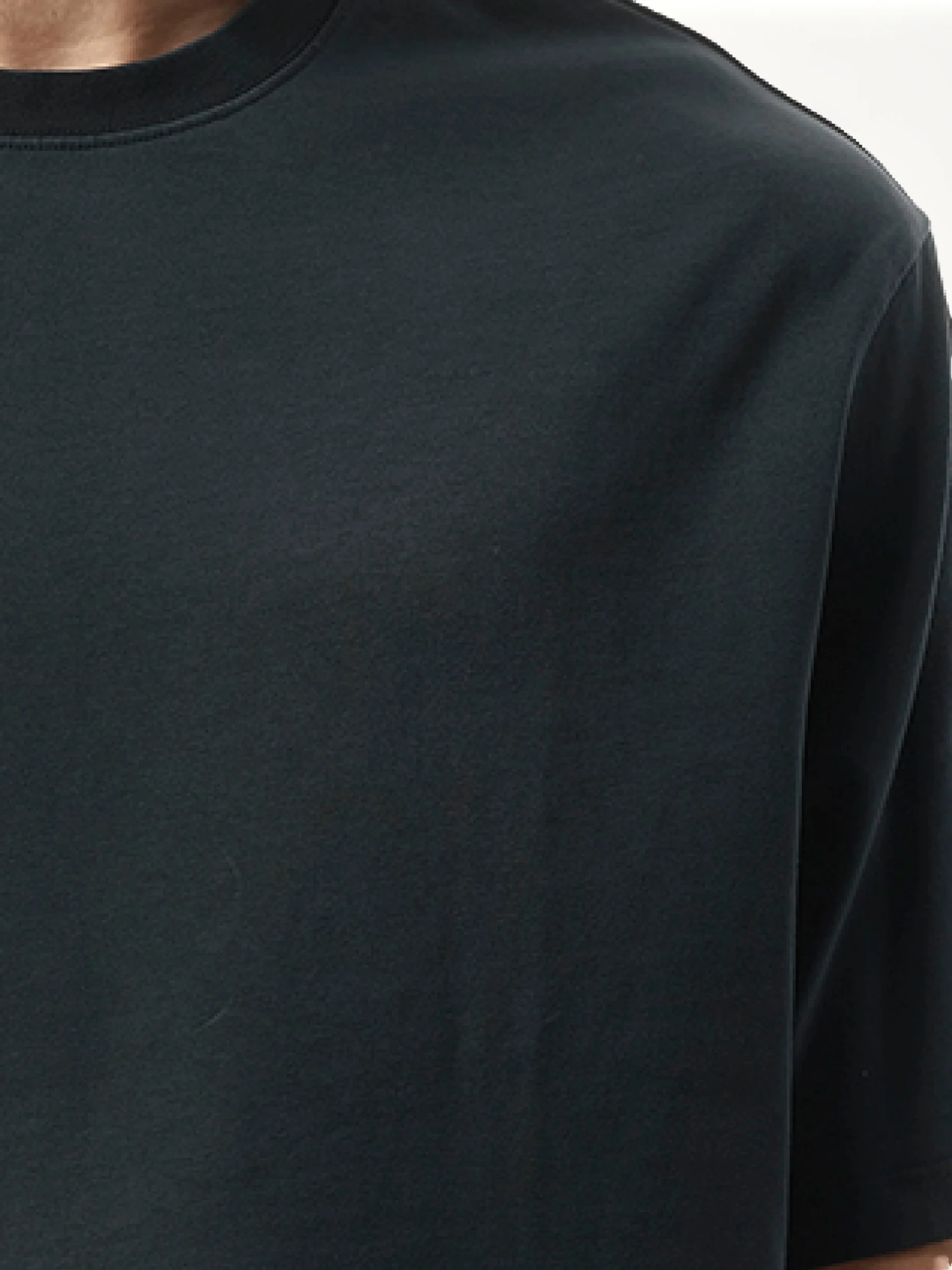 Faded Loose Fit T-Shirt in Black - Image 3