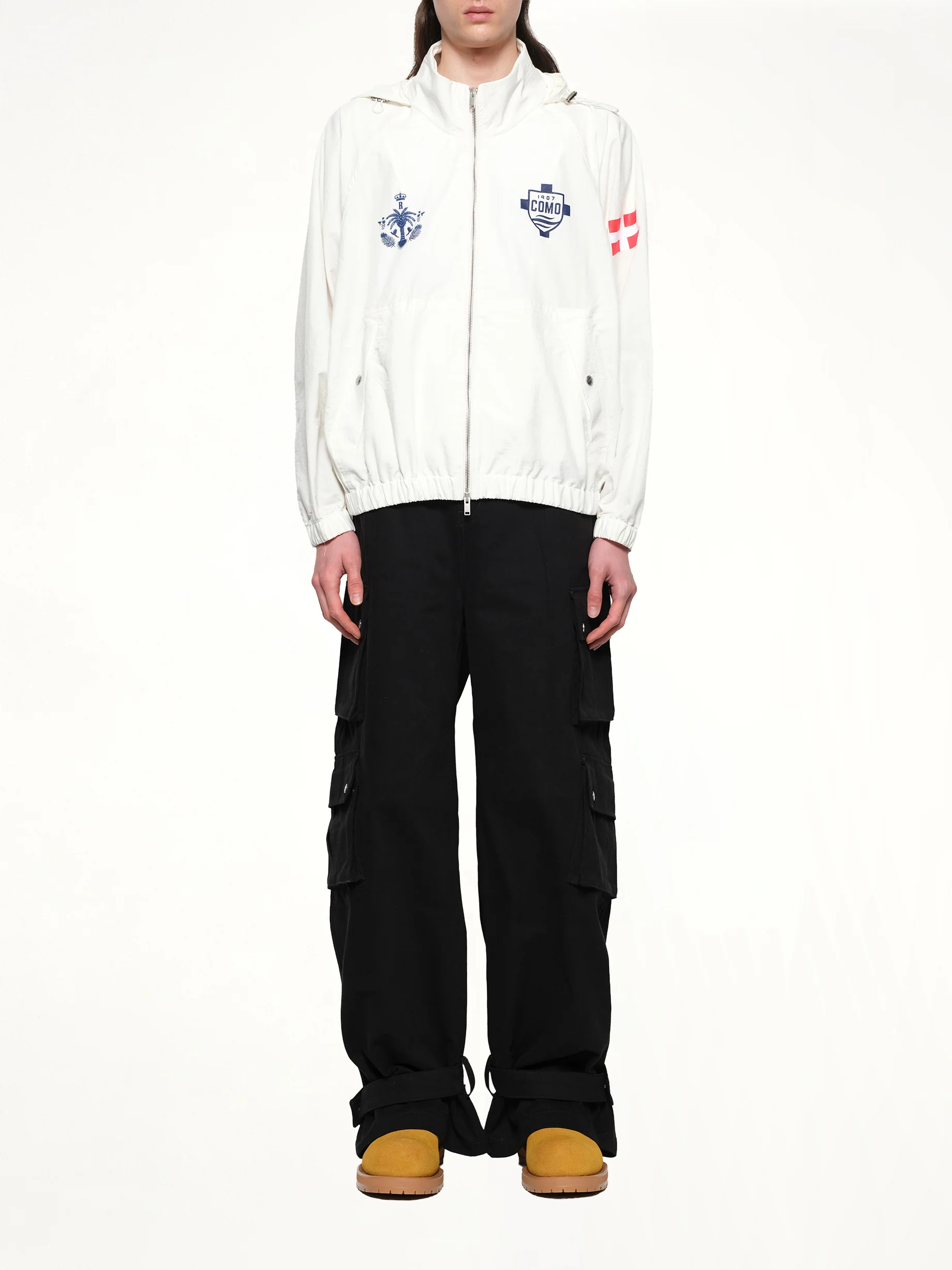 FC Como Track Jacket in White - Image 7