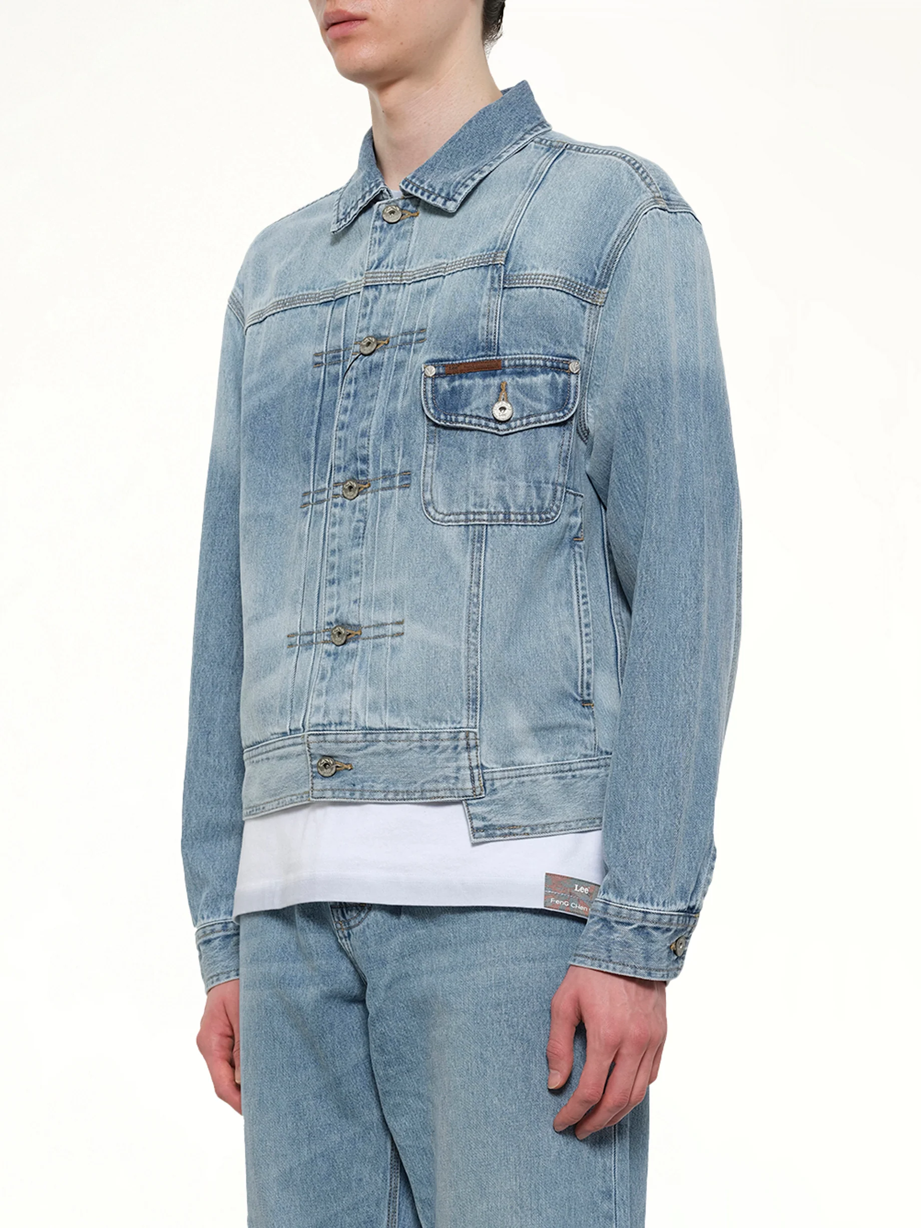 FCW x Lee Denim Jacket in Light Shade - Image 3