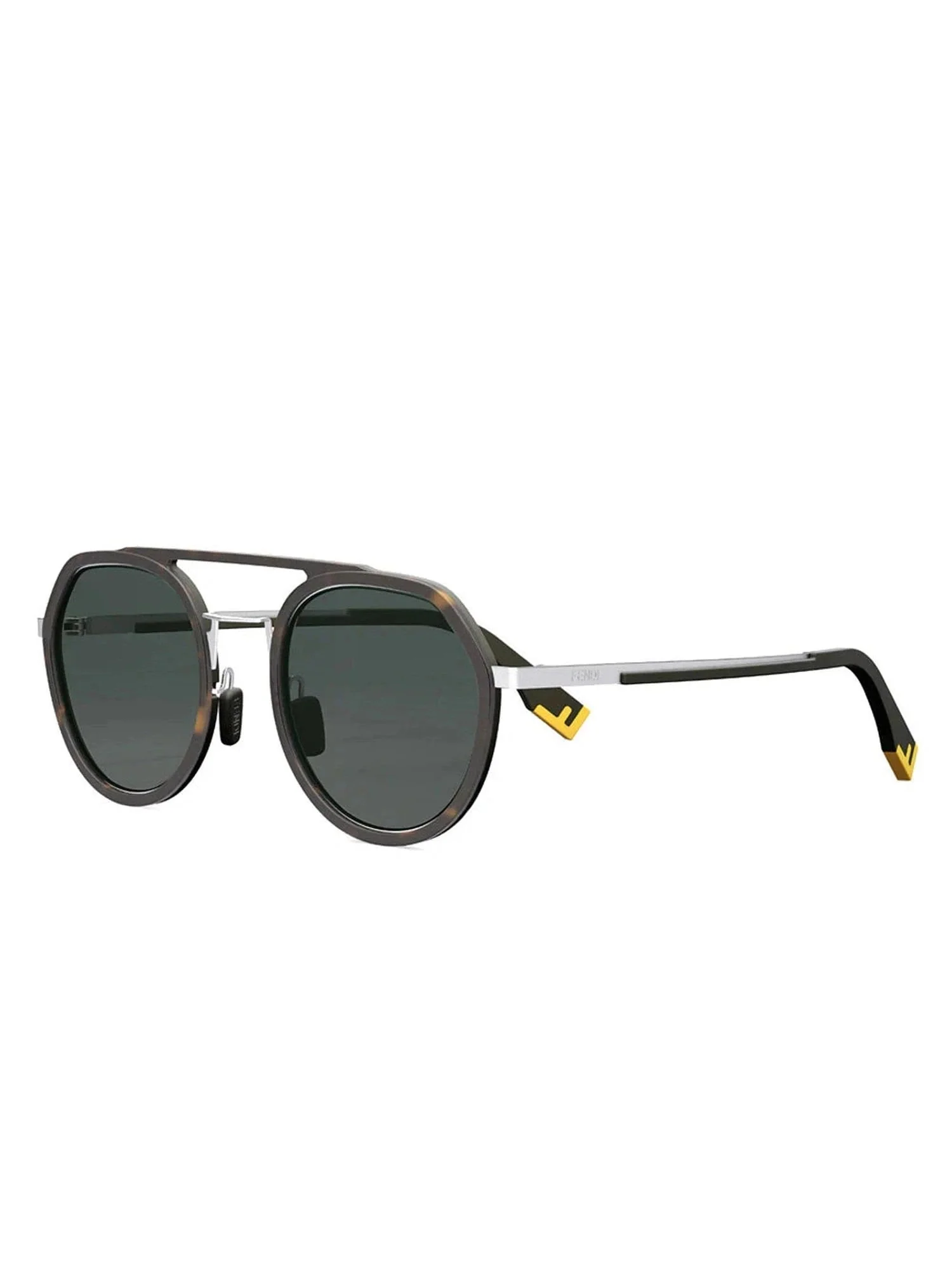 FE40040U Round Sunglasses in Havana - Image 2