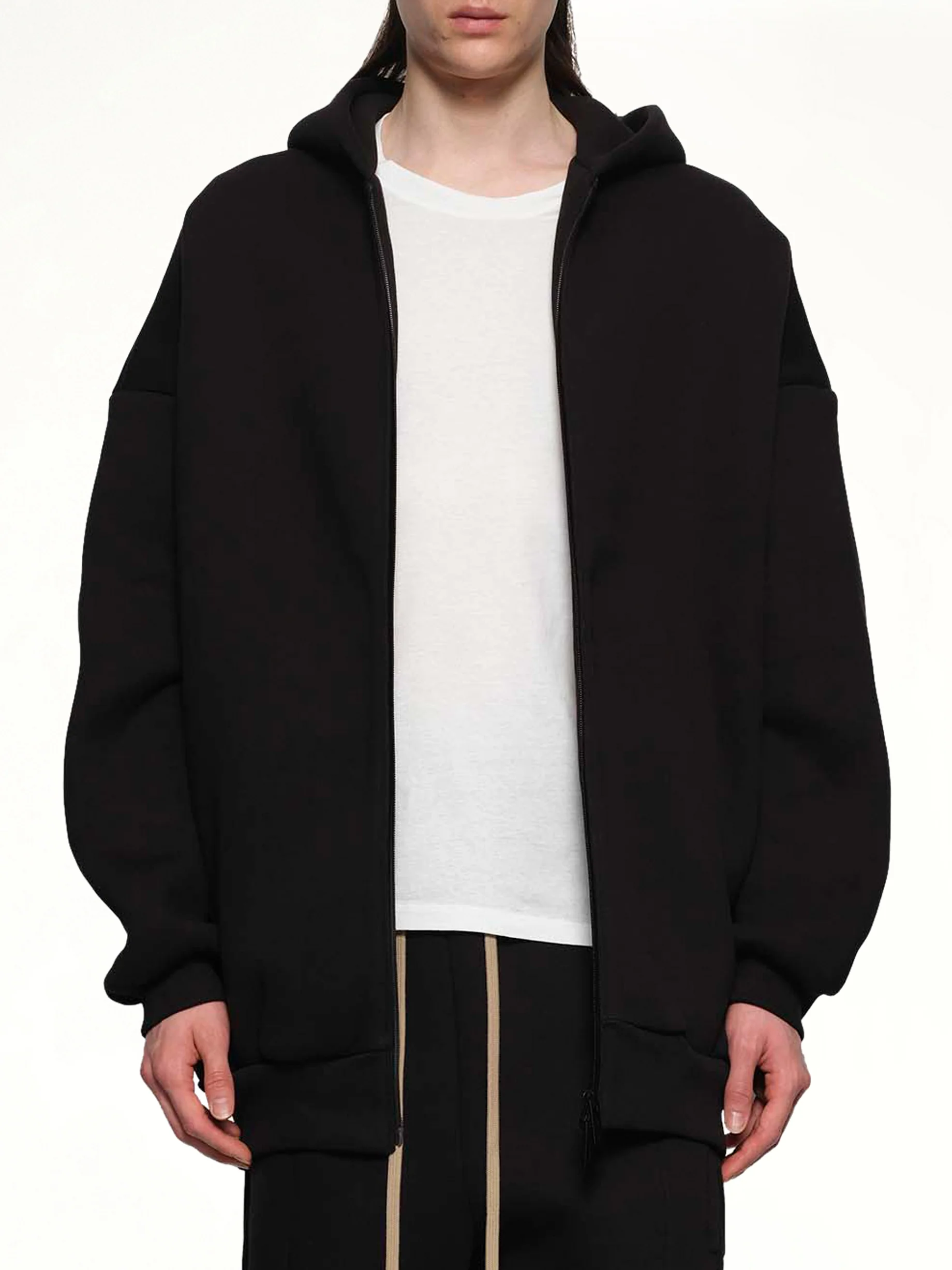 Zip Hoodie in Black - Image 6