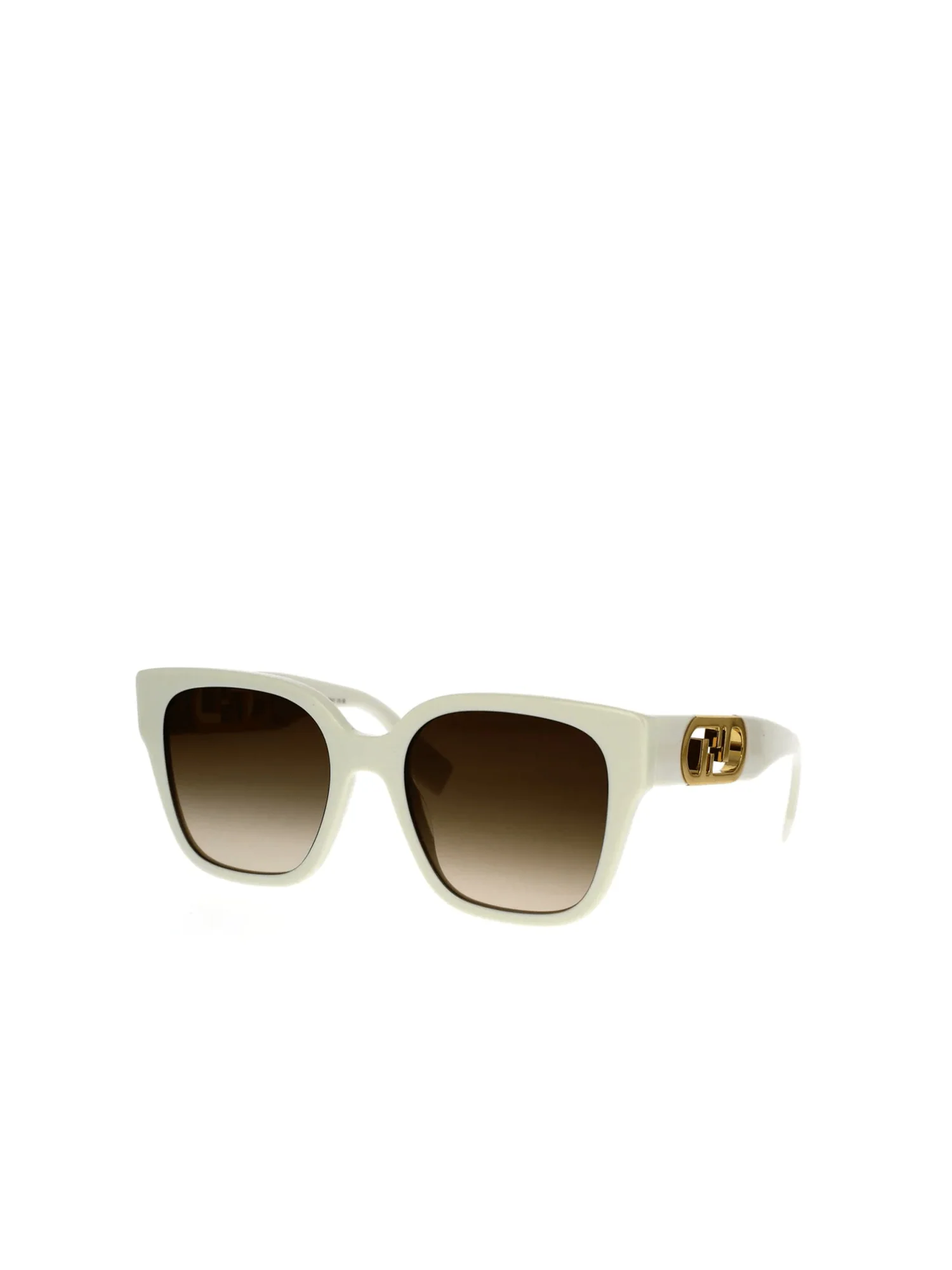 Fendi FE40063I 5425F Acetate Sunglasses in Ivory - Image 2