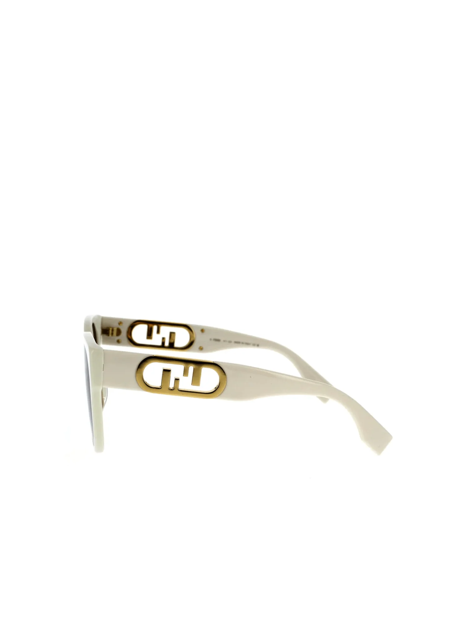 Fendi FE40063I 5425F Acetate Sunglasses in Ivory - Image 3