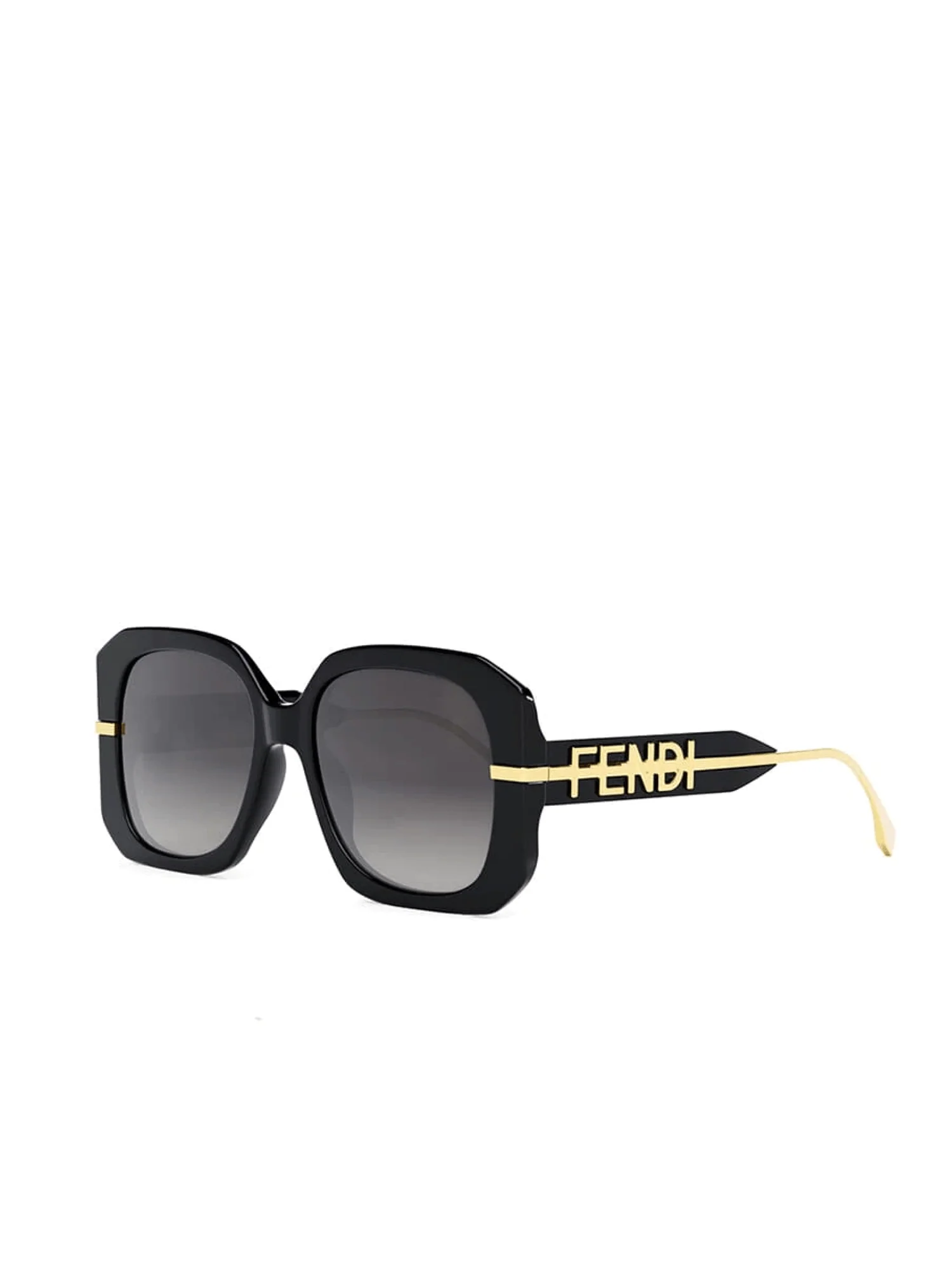 Fendi FE40065F 5601B Acetate Sunglasses in Black - Image 2