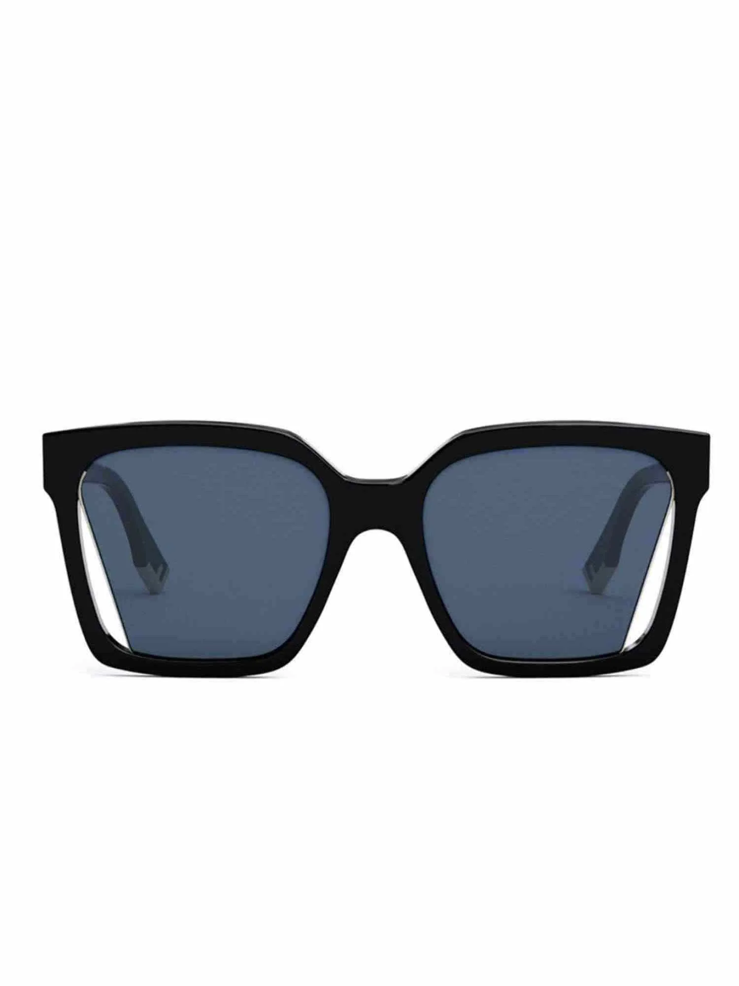 Fendi FE40085I 5501V Geometric Sunglasses in Blue/Black - Image 2