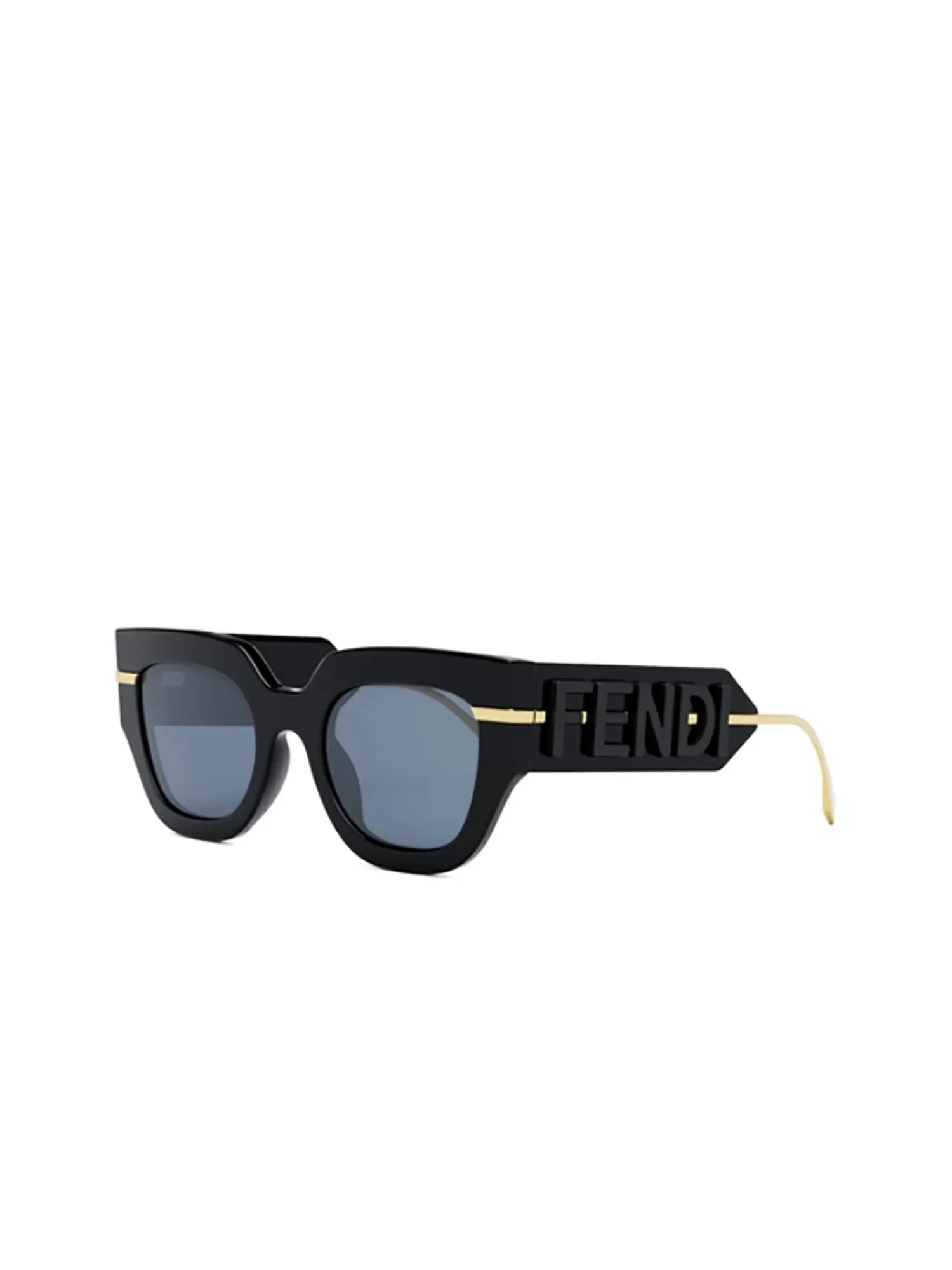 Fendi FE40097I 5101V Acetate Sunglasses in Black - Image 2