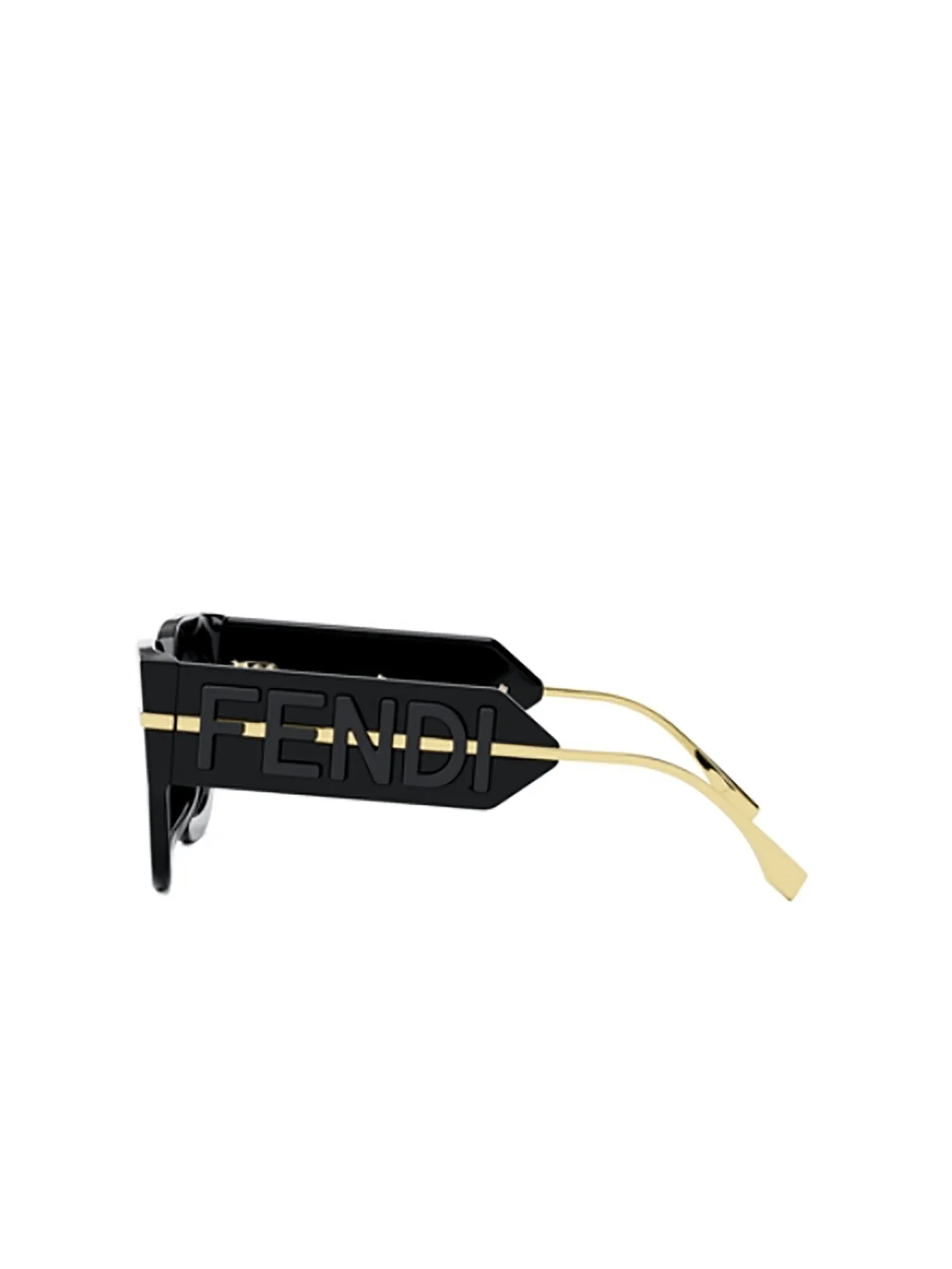 Fendi FE40097I 5101V Acetate Sunglasses in Black - Image 3