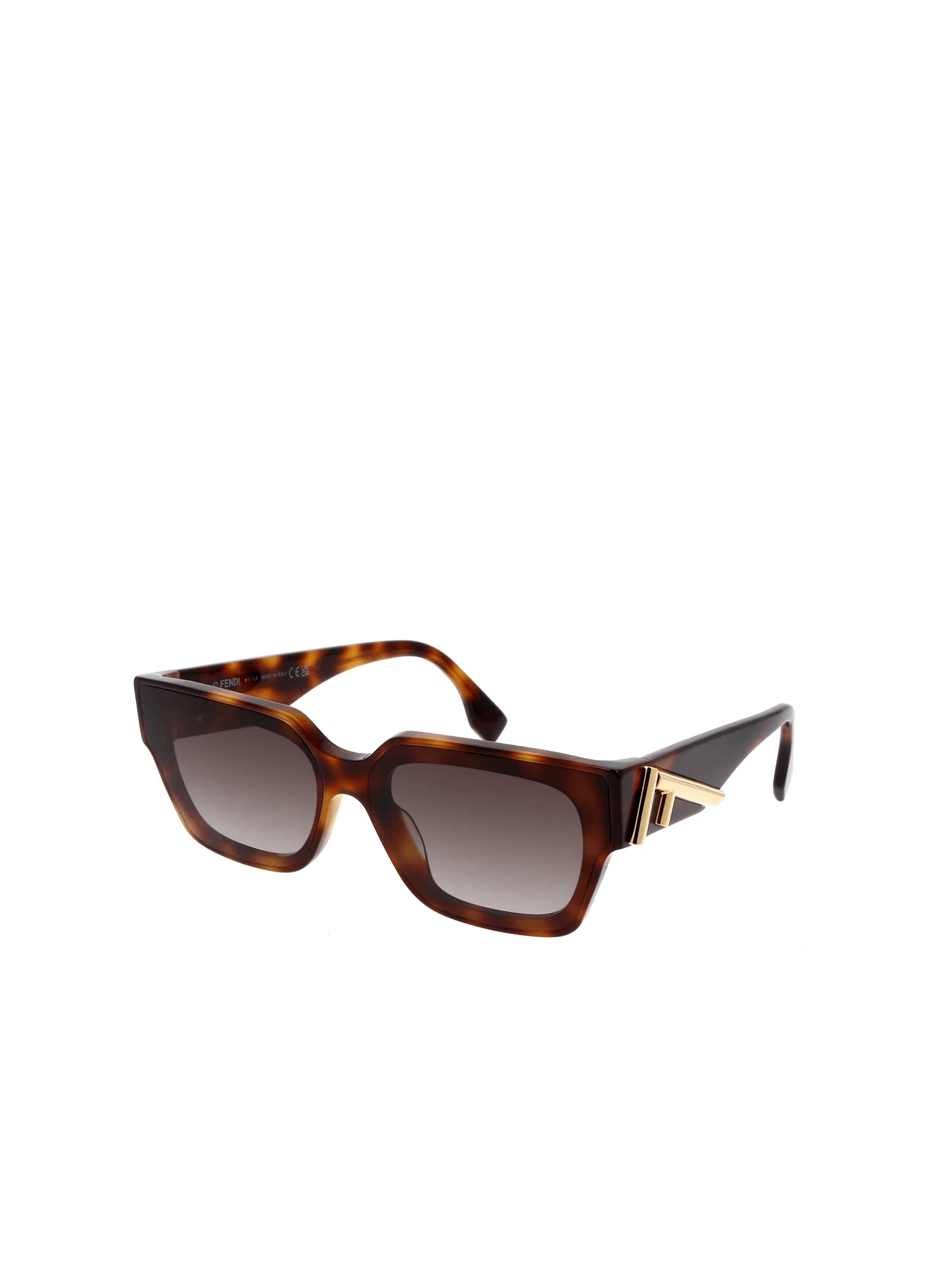 Fendi FE40099F 6653B Acetate Sunglasses in Tortoise - Image 2