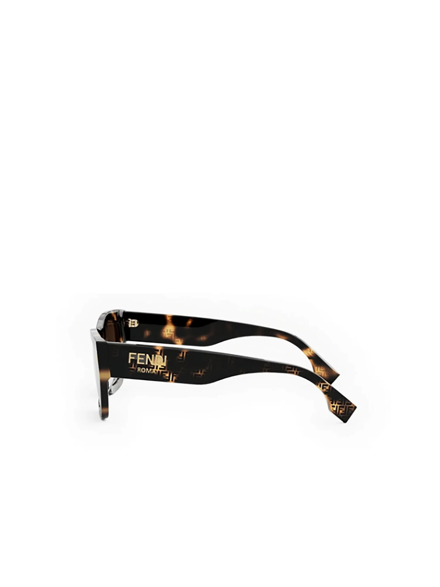 Fendi FE40100I 5355E Acetate Sunglasses in Havana/Brown - Image 3