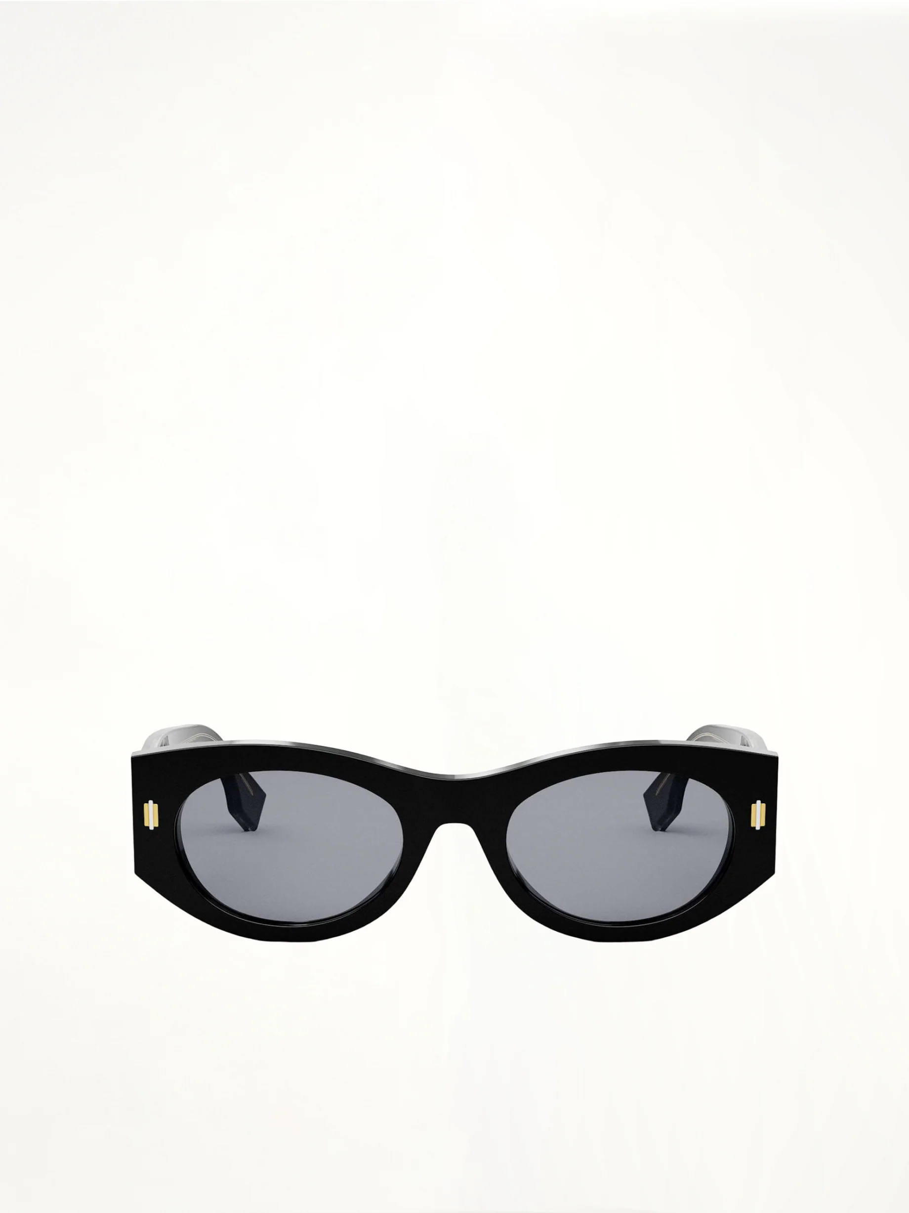 Fendi FE40125F 5301V Acetate Sunglasses in Black/Gold - Image 2
