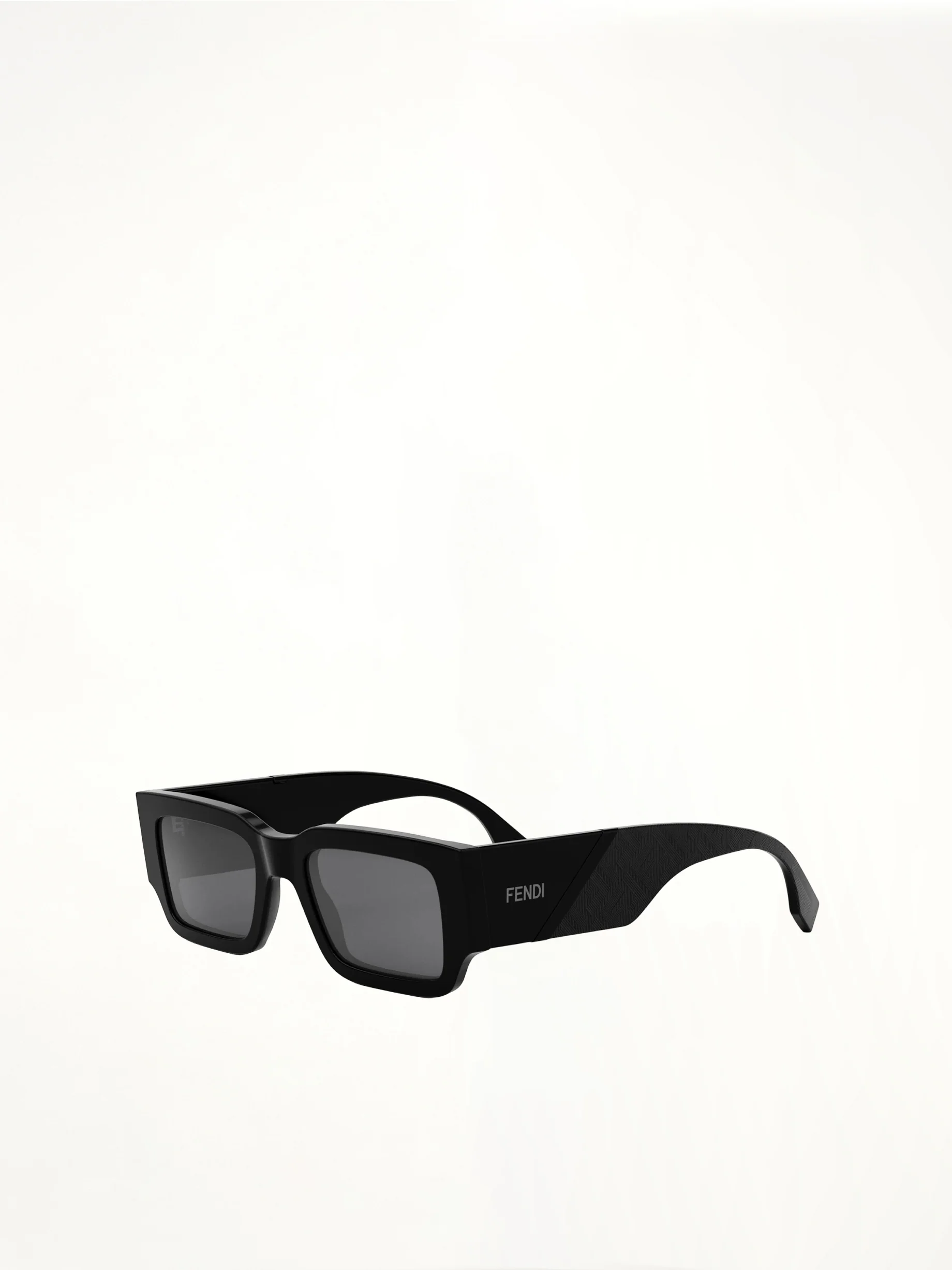 Fendi FE40131I 5101A Acetate Sunglasses in Black/Silver