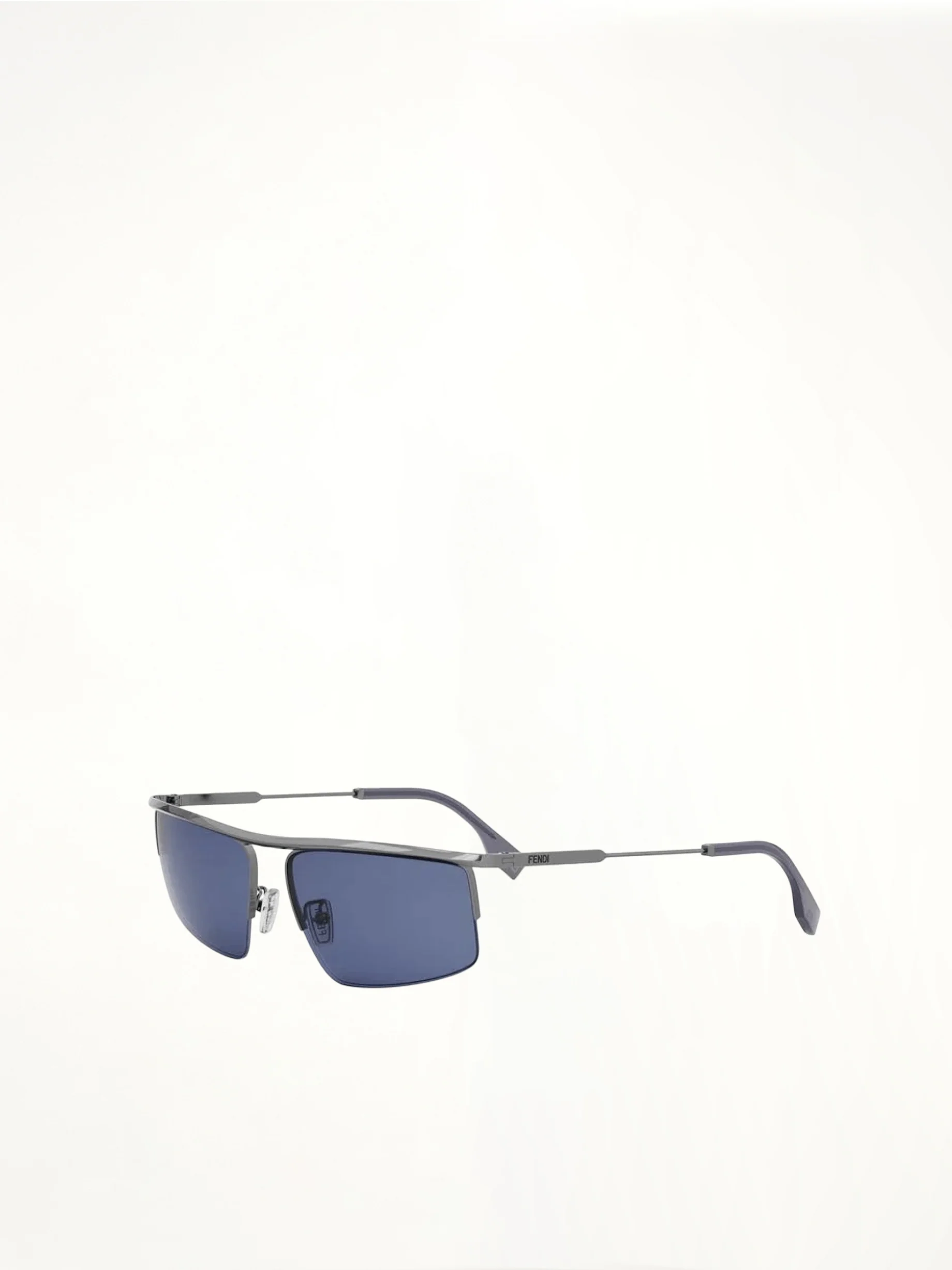 Fendi FE40141U 6012V Metal Sunglasess in Grey/Blue