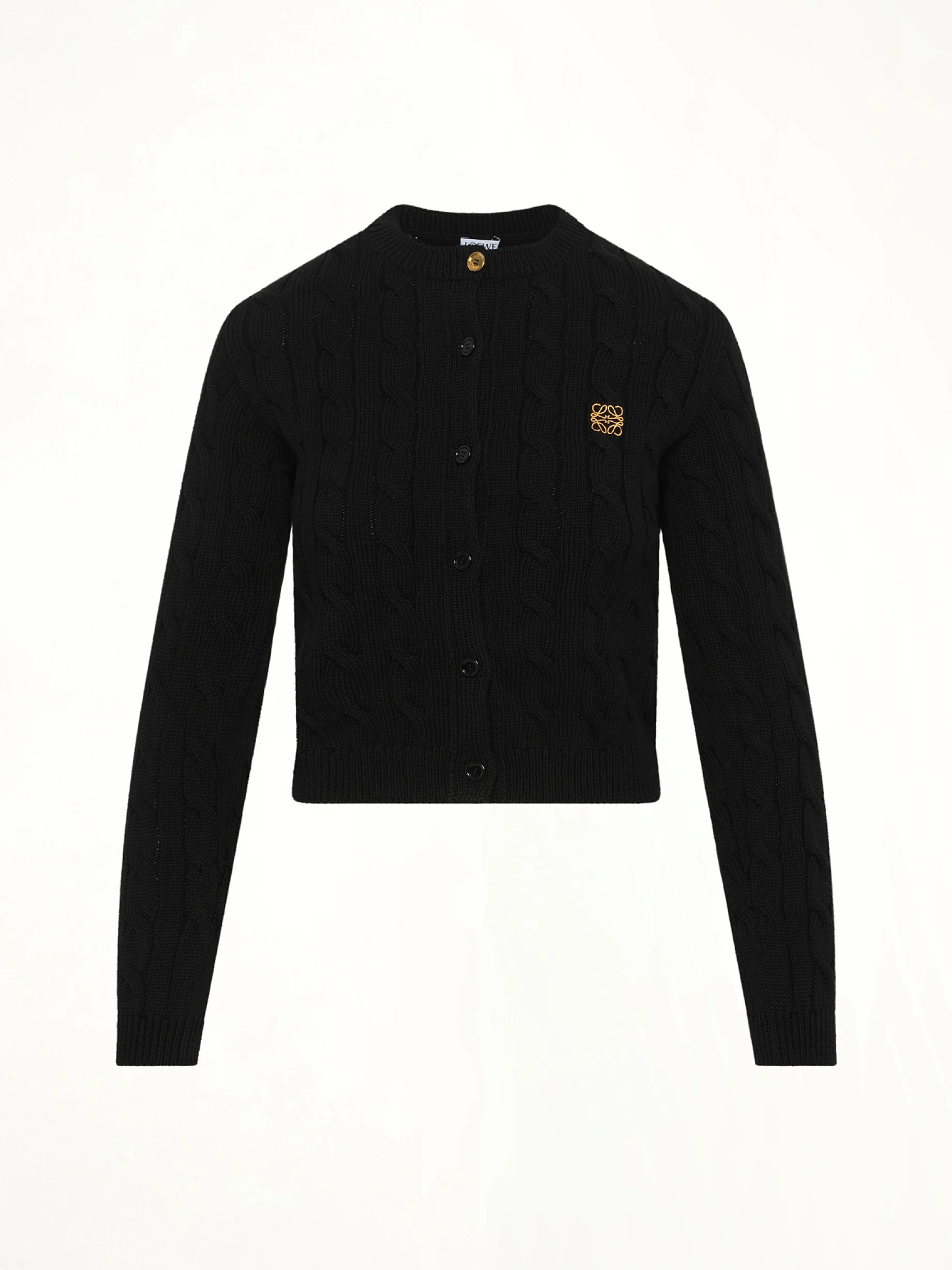 Fitted Cardigan in Black - Image 2