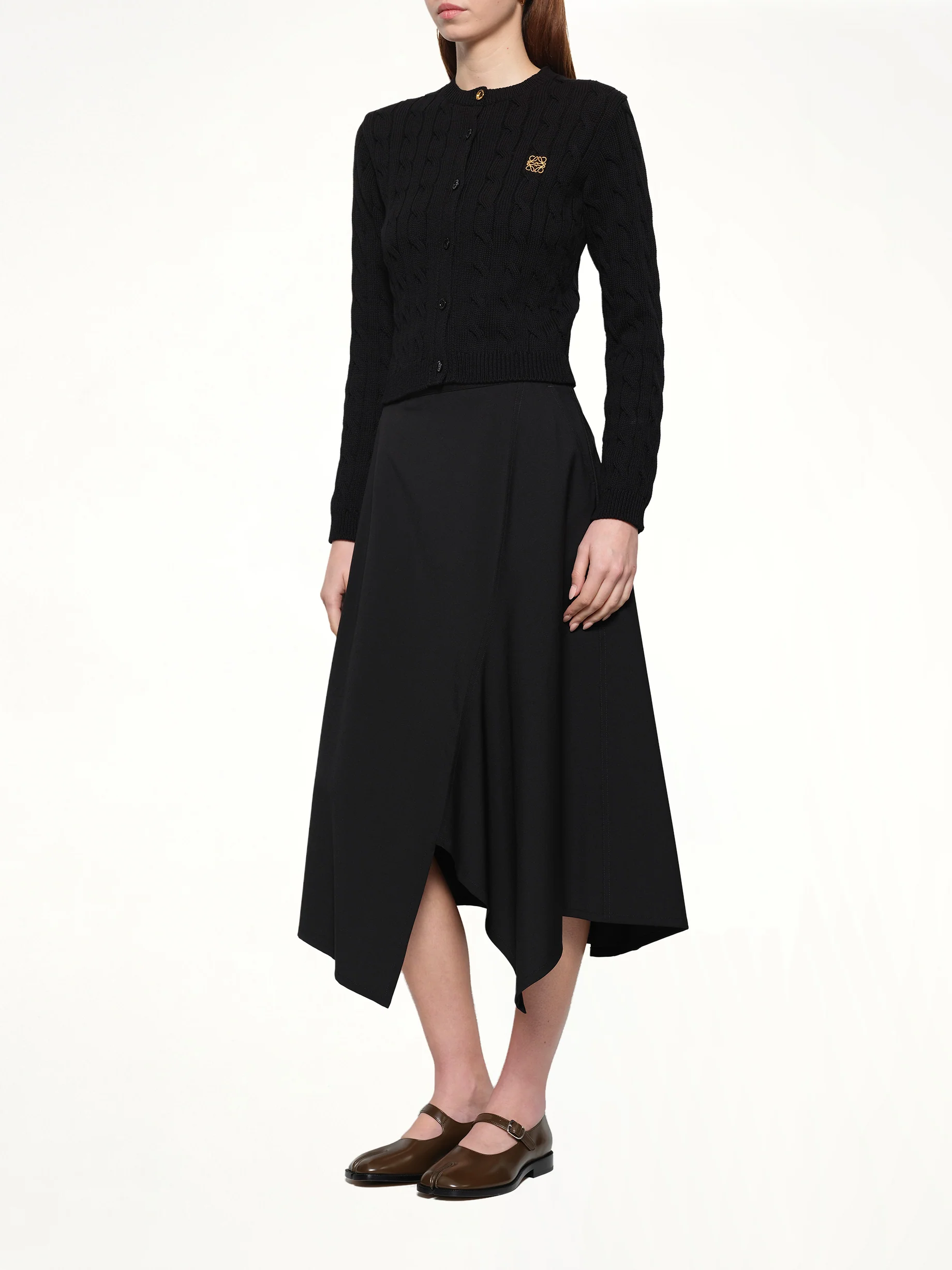 Fitted Cardigan in Black - Image 4