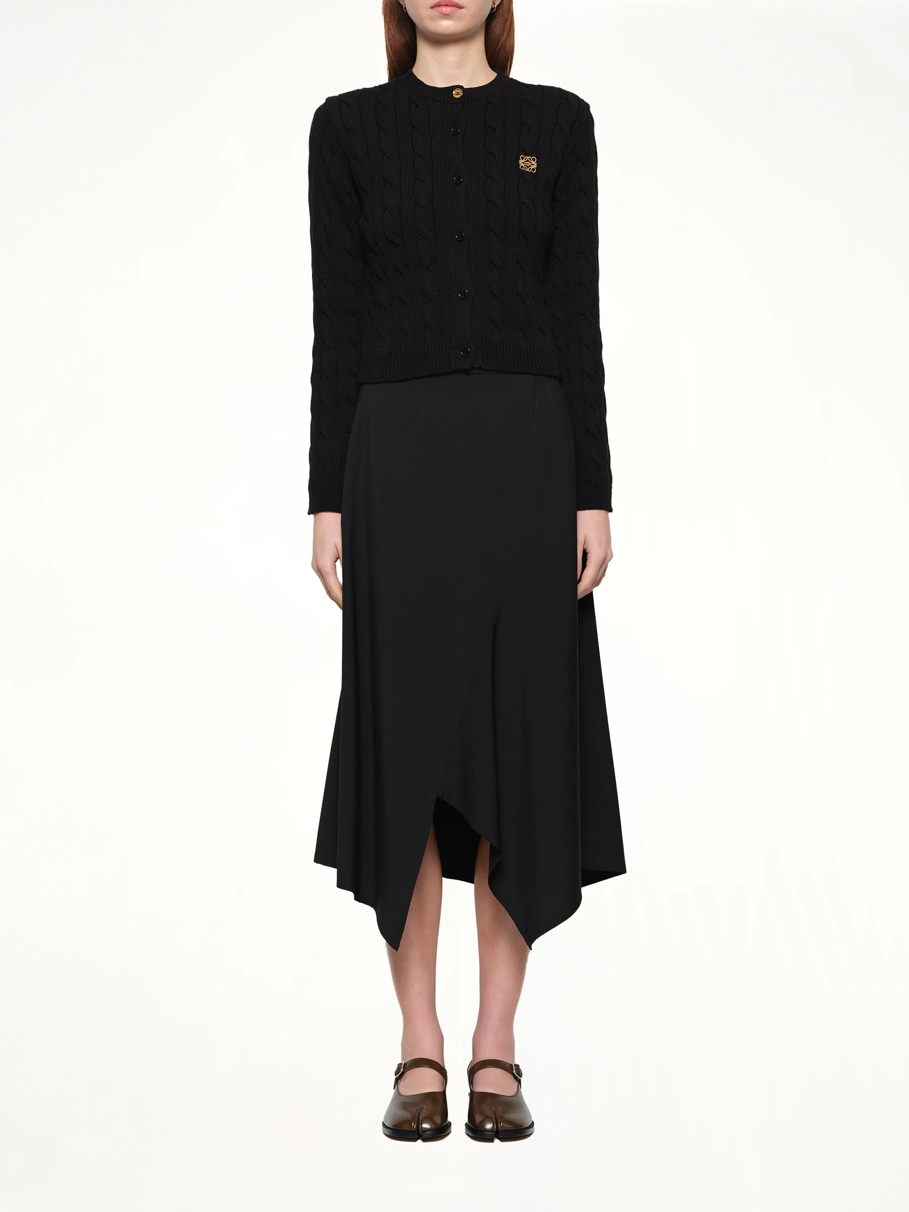 Fitted Cardigan in Black - Image 7