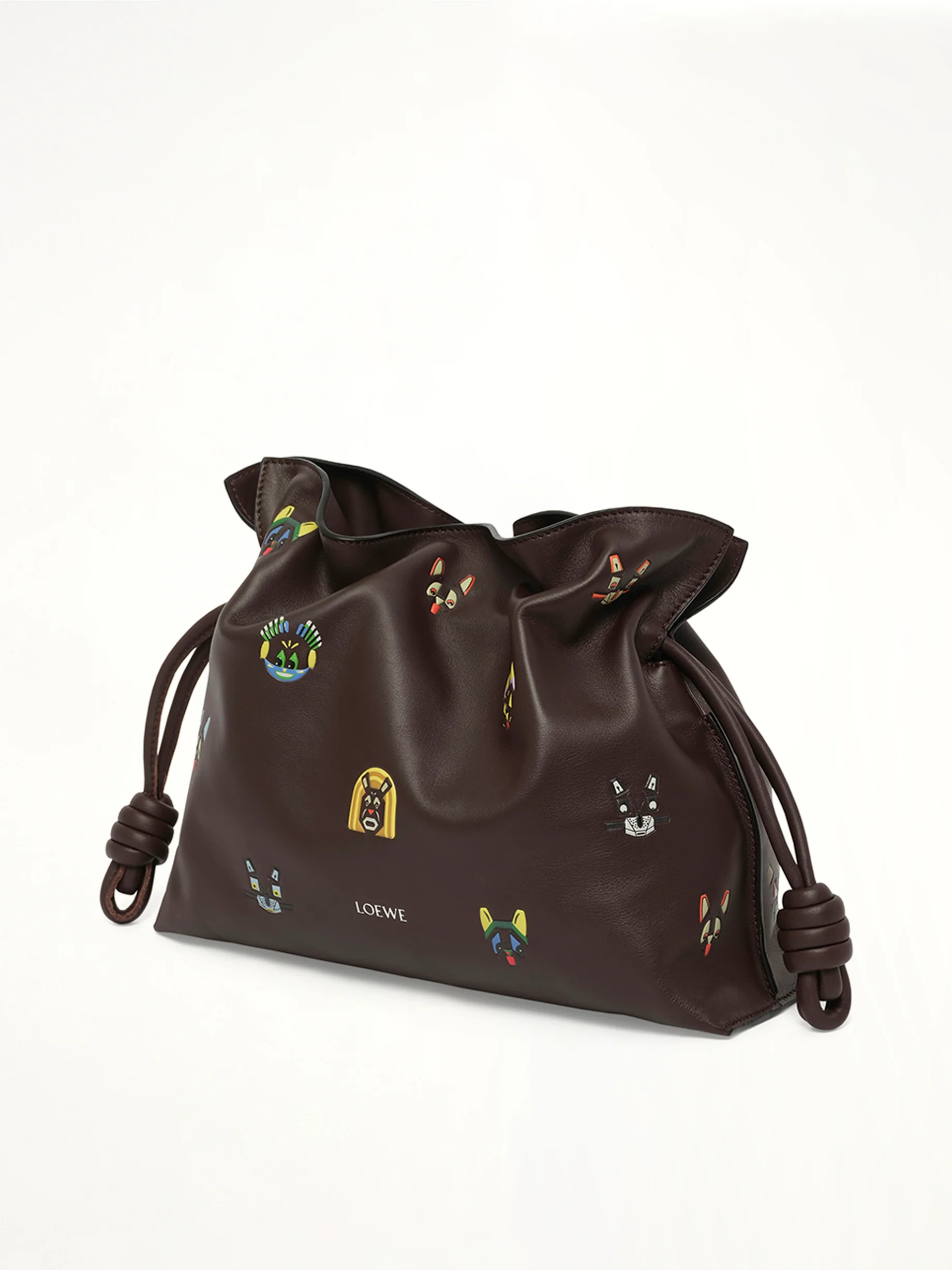Flamenco Clutch Allover Cats Medium Bag in Brown - Image 2