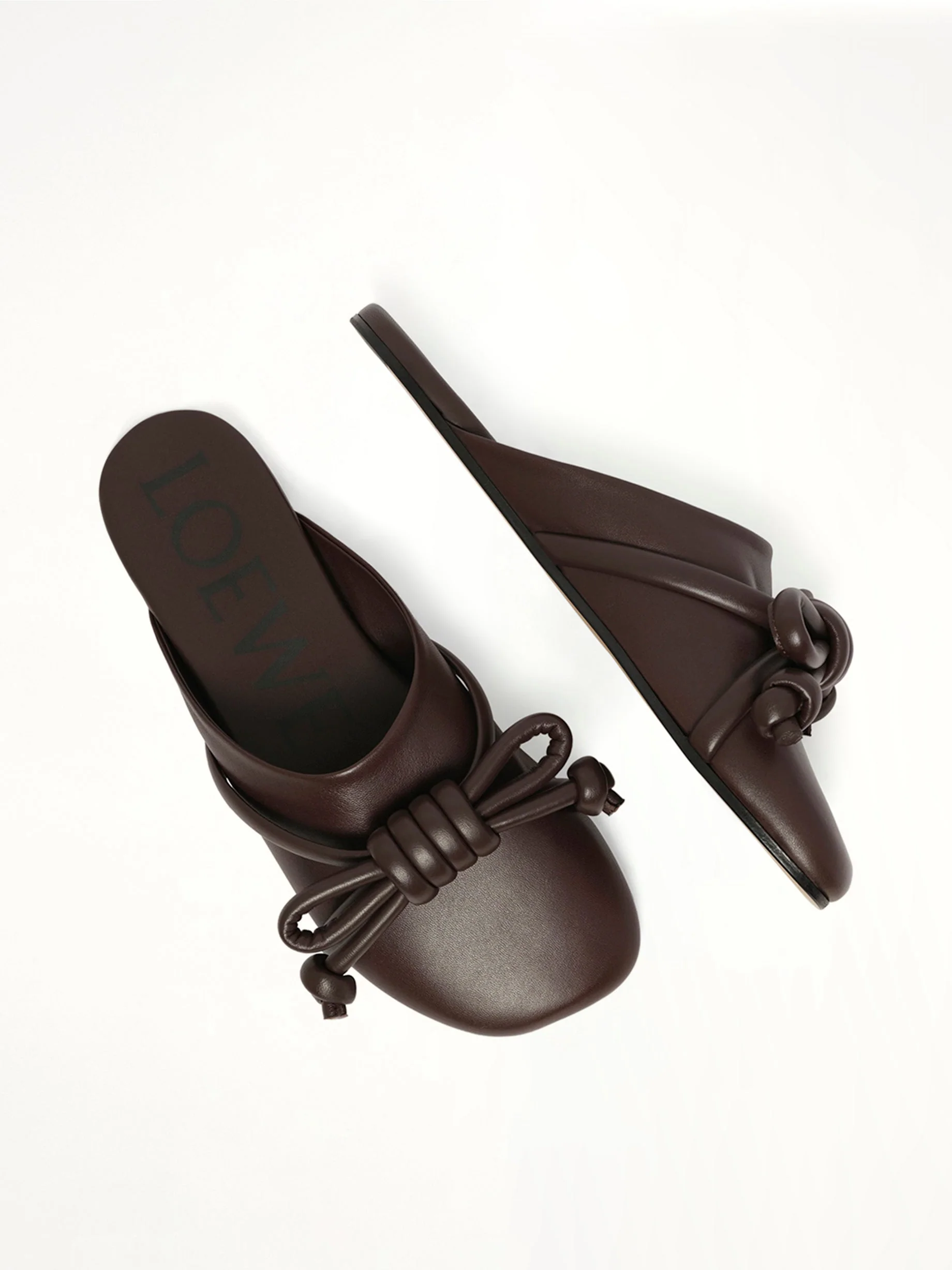 Flamenco Knot Mule in Dark Brownie - Image 4