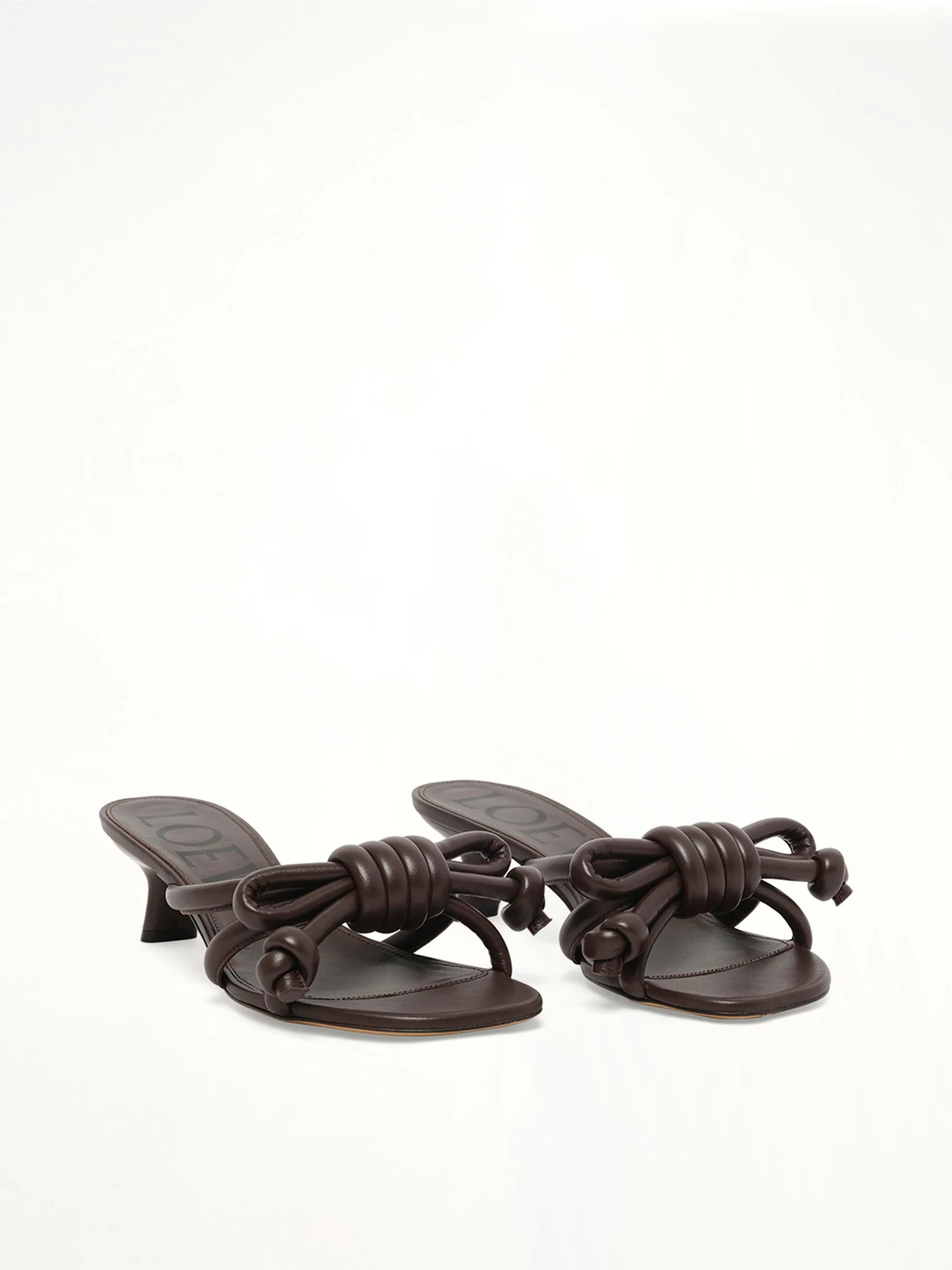 Flamenco Knot Sandal 45H in Dark Brownie - Image 2