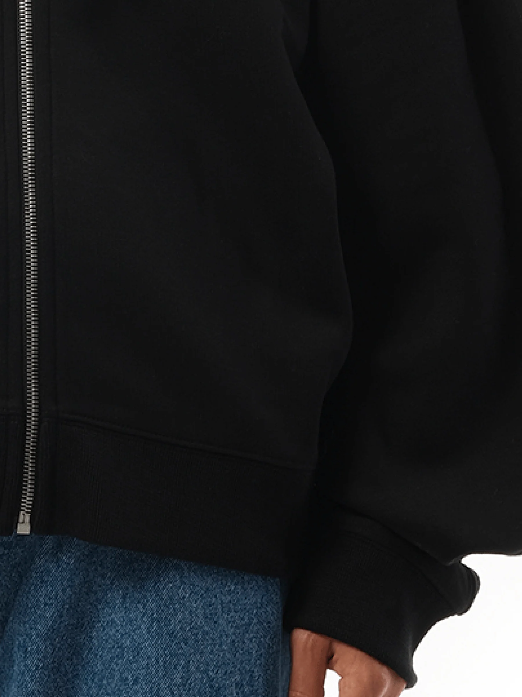 Flamenco Zip Hoodie in Black - Image 3
