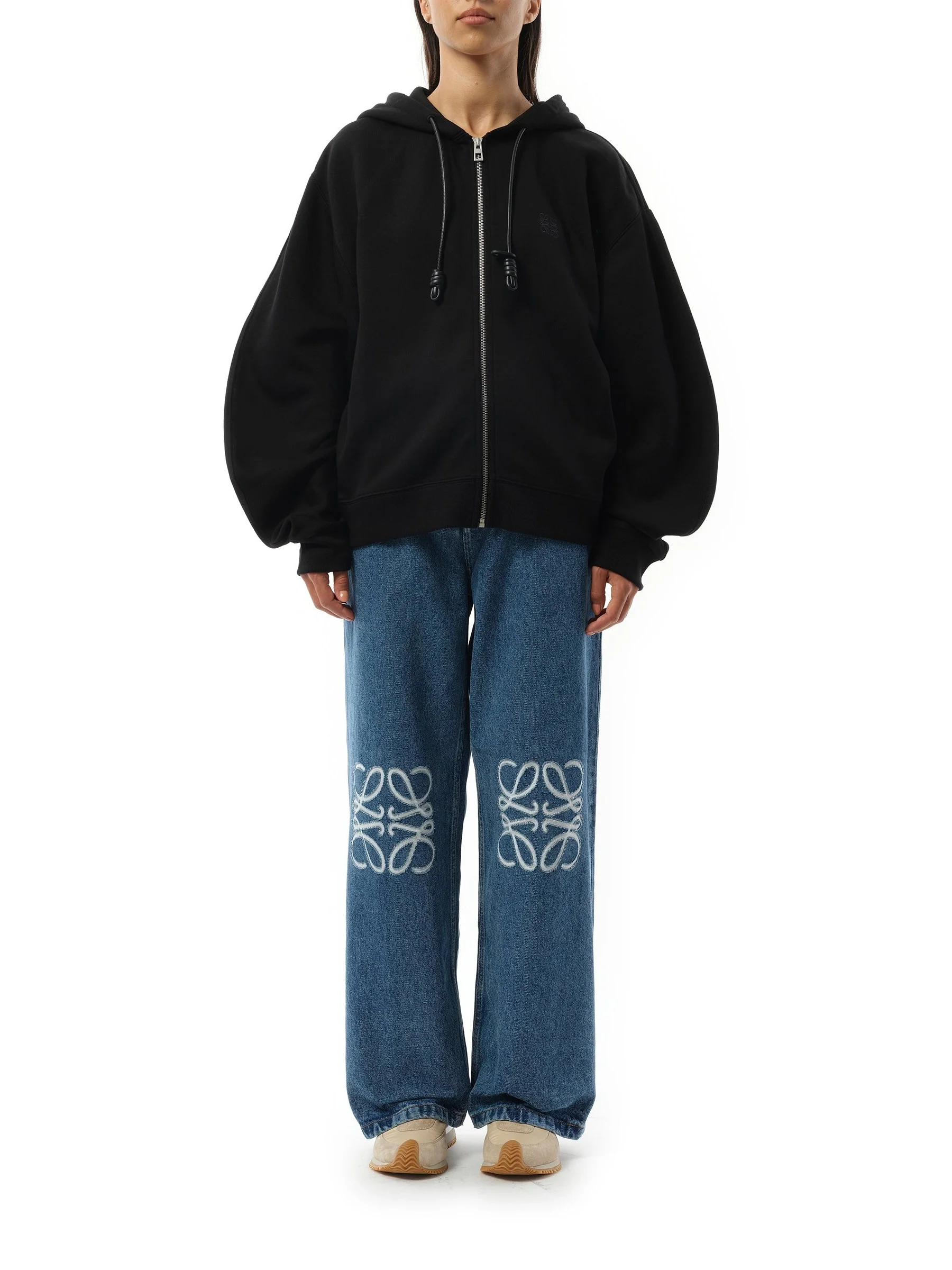 Flamenco Zip Hoodie in Black - Image 4