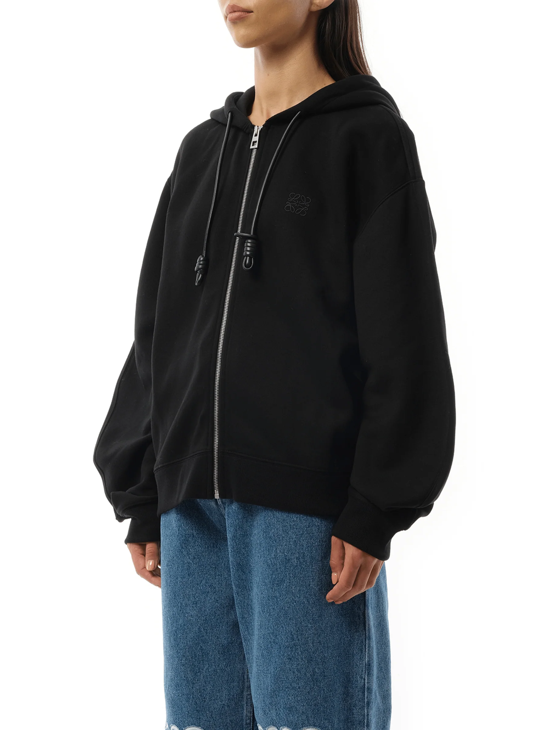 Flamenco Zip Hoodie in Black - Image 5