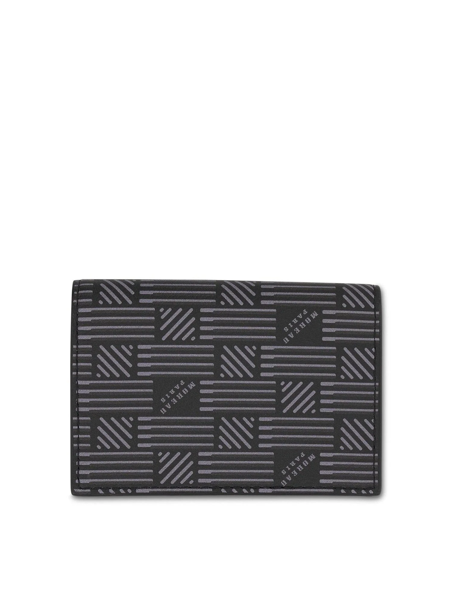 Flap Wallet with Gusset in Black - Image 3