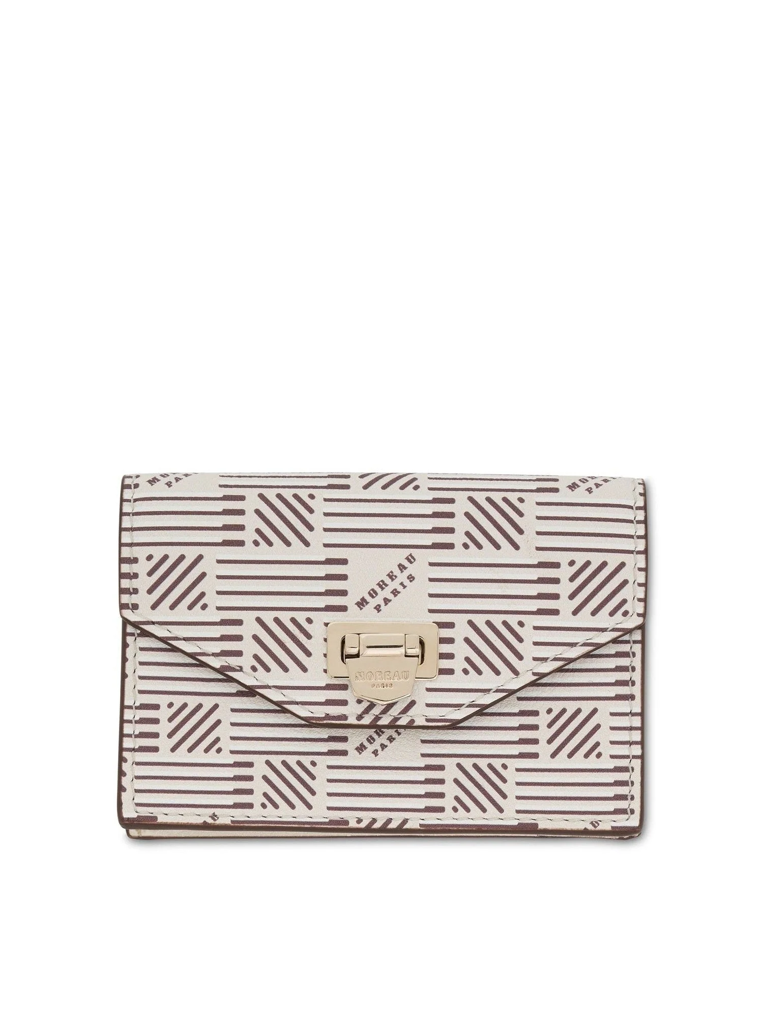 Flap Wallet with Gusset in Champagne