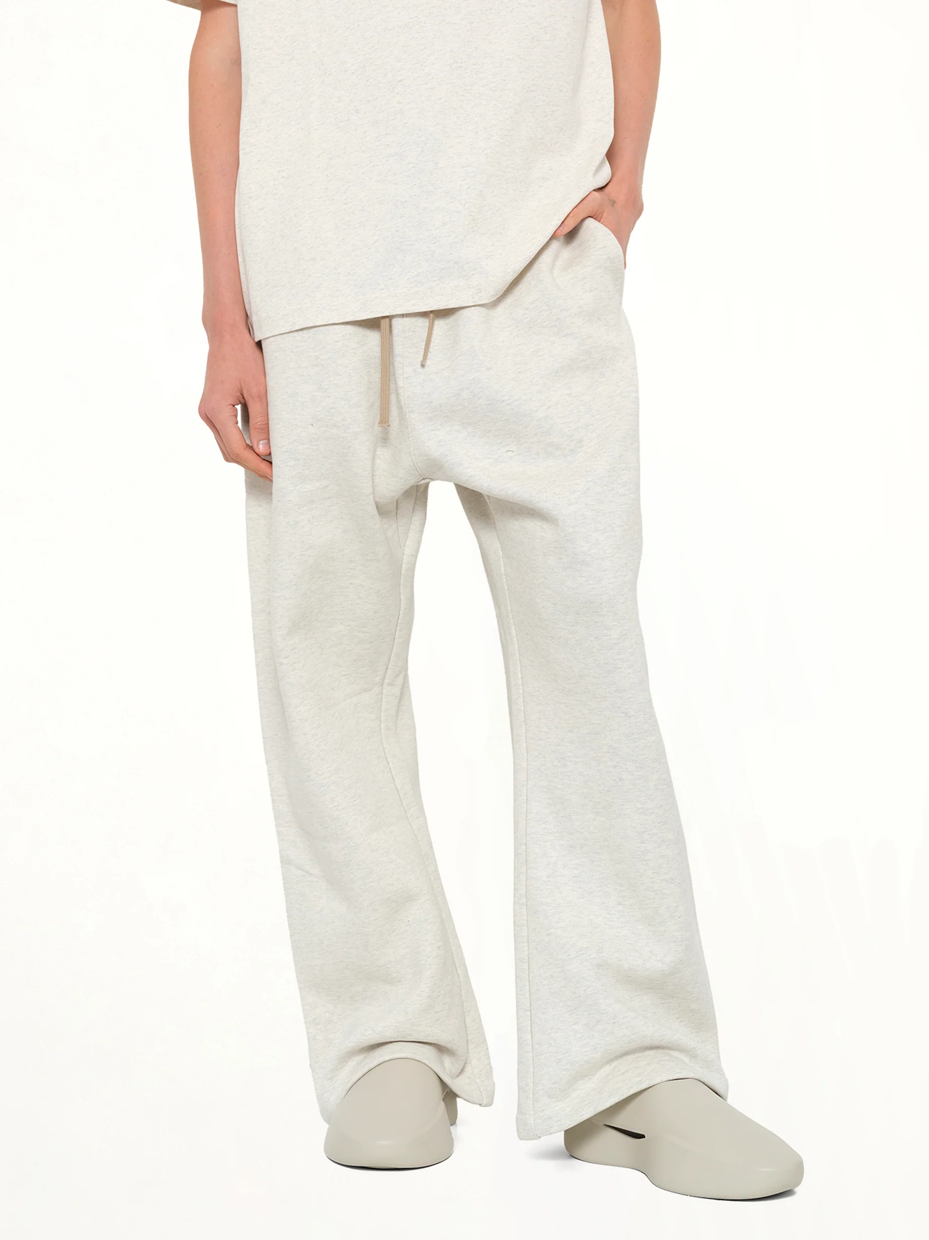 Flare Sweatpant in Oatmeal Heather - Image 6