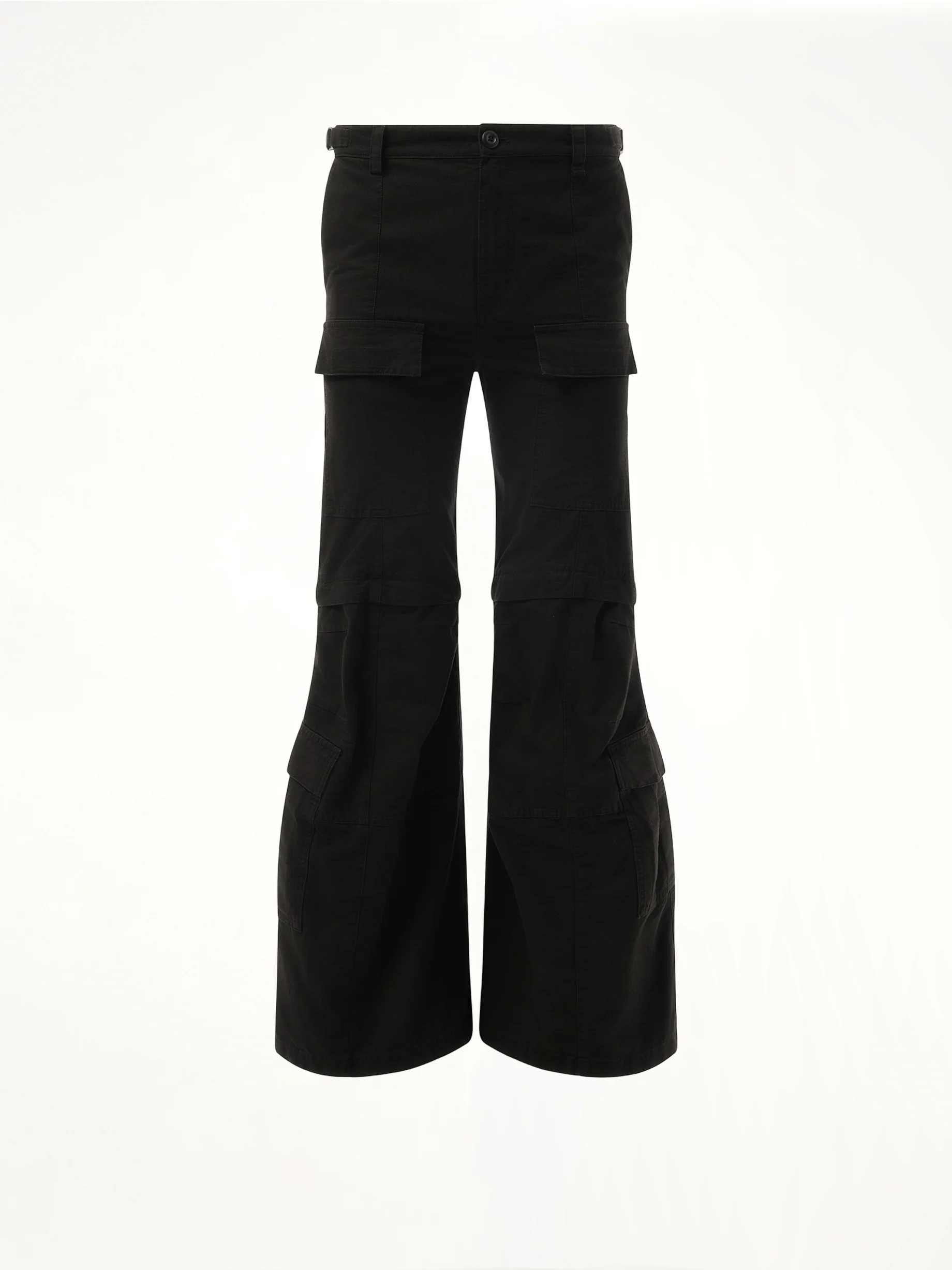 Flared Cargo Pants in Black - Image 2