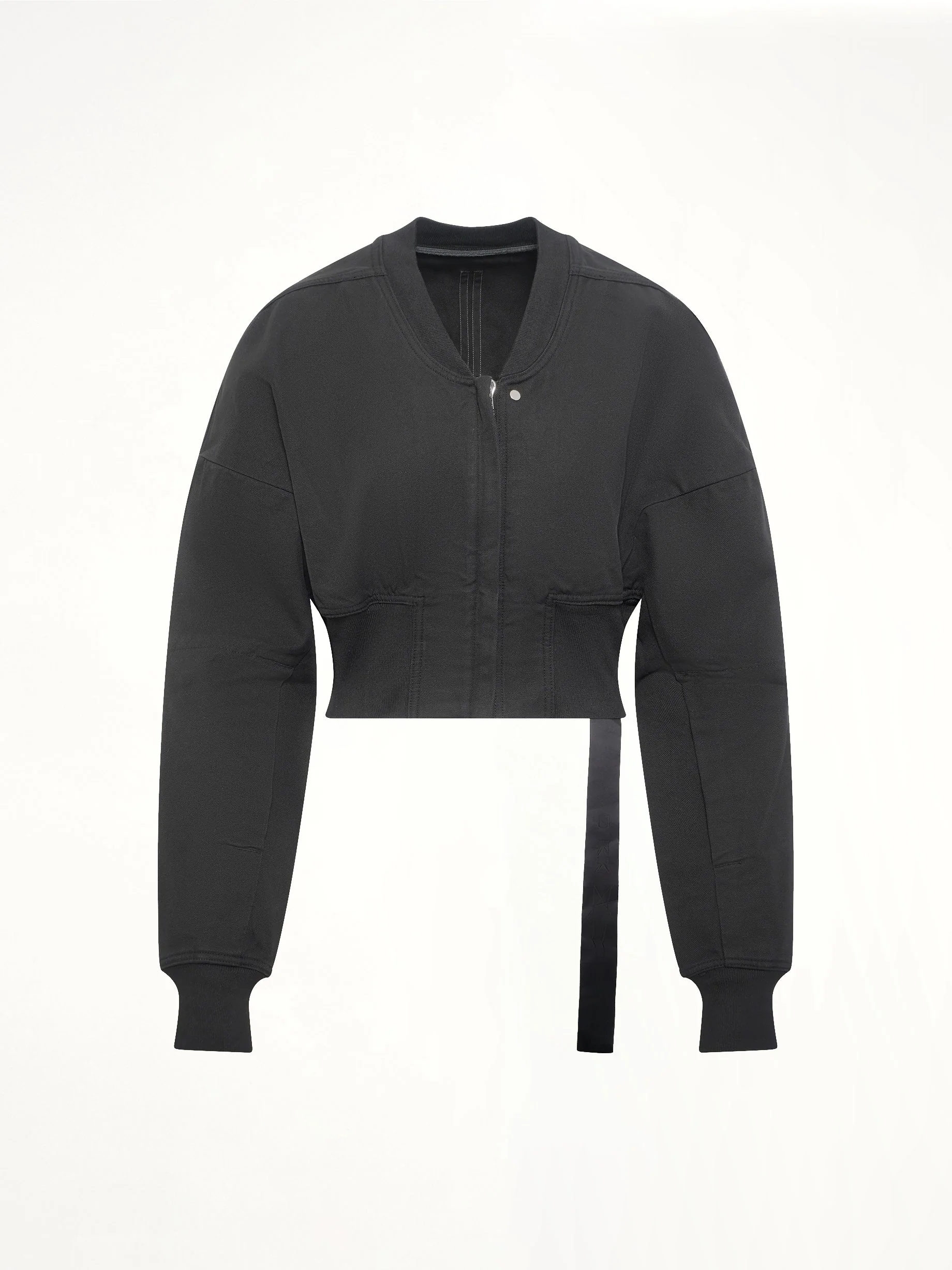 Flight Jacket Cropped in Black - Image 2
