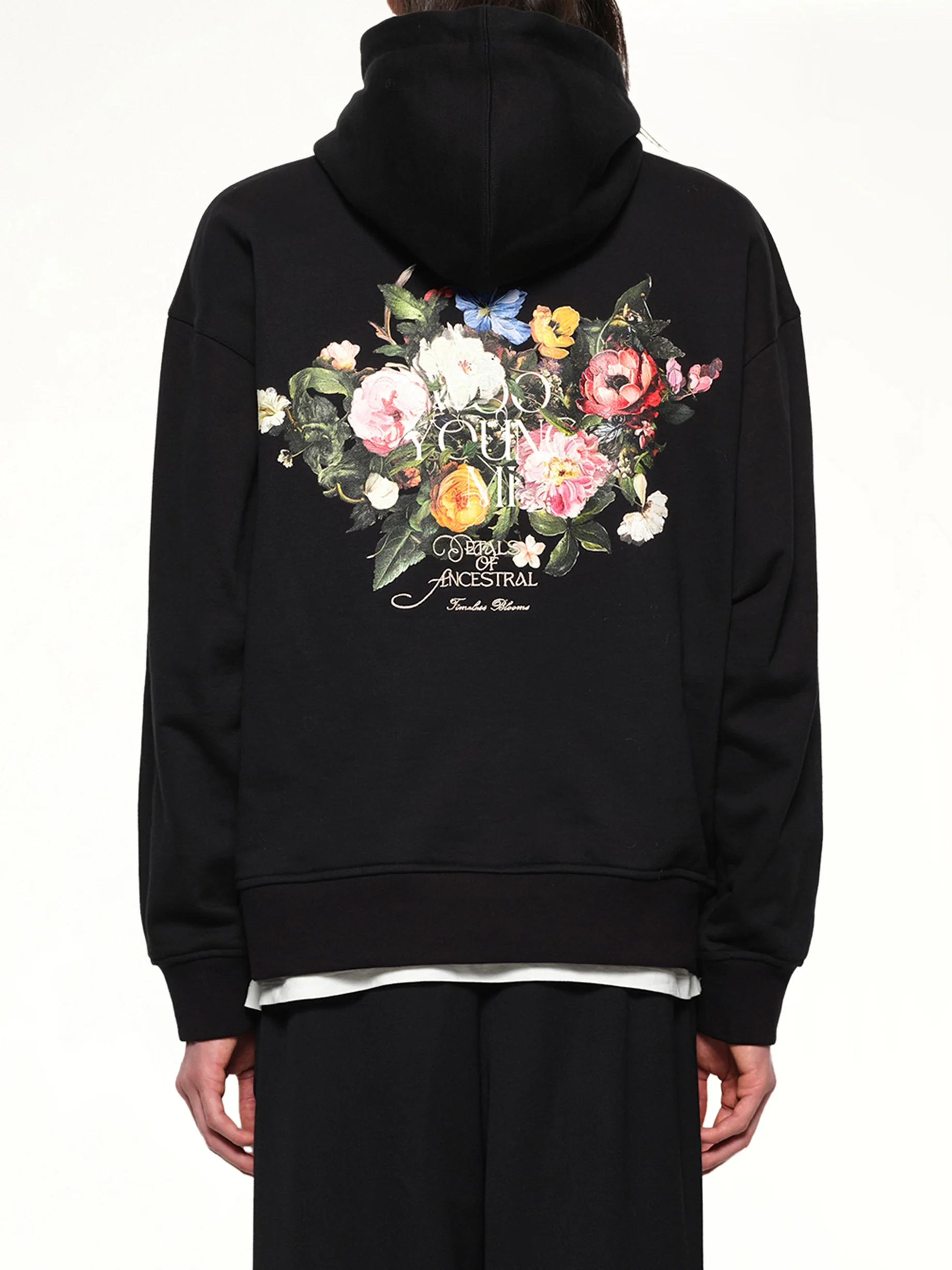 Flower Petal Hoodie in Black - Image 5