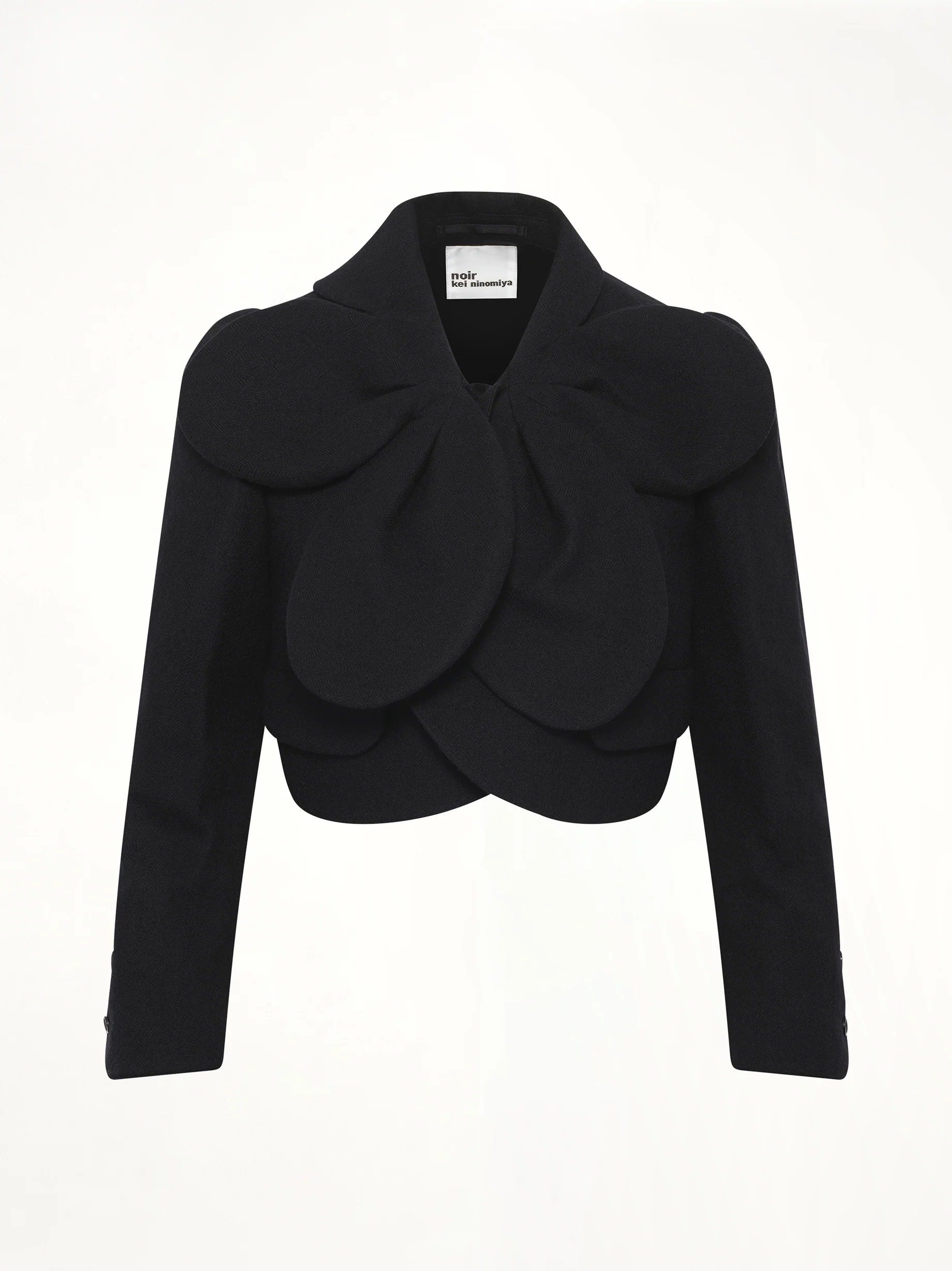 Flower Petal Jacket in Black - Image 2