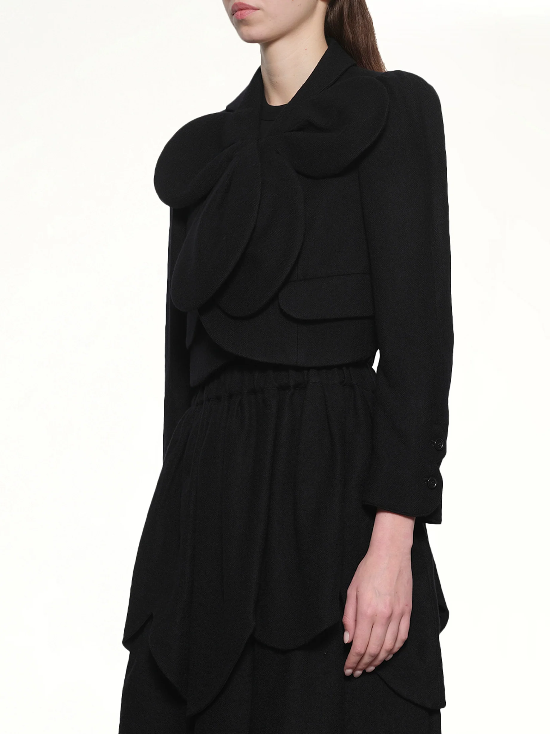Flower Petal Jacket in Black - Image 3