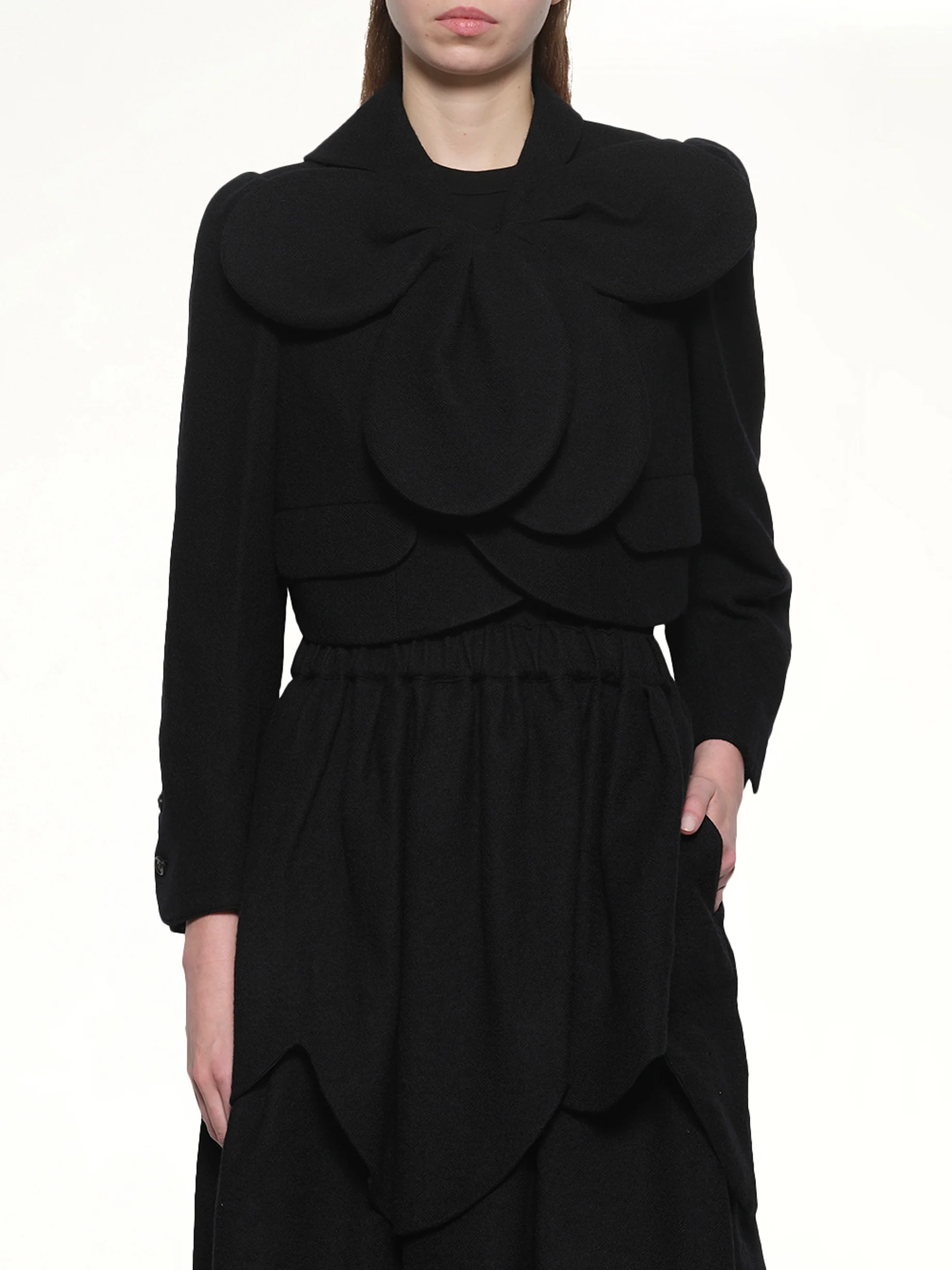 Flower Petal Jacket in Black - Image 6