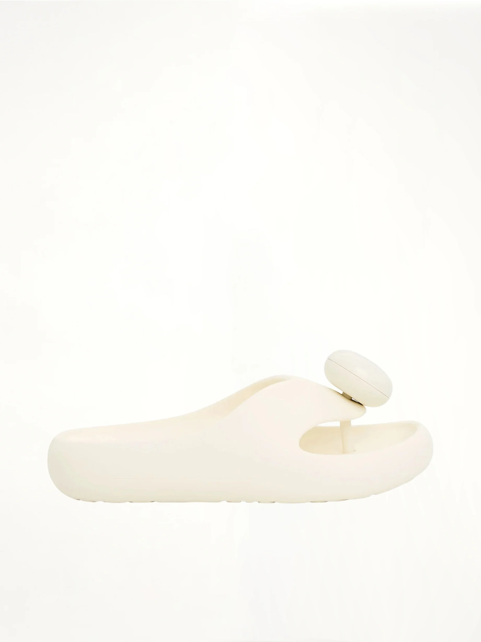 Foam Thong Slide in White