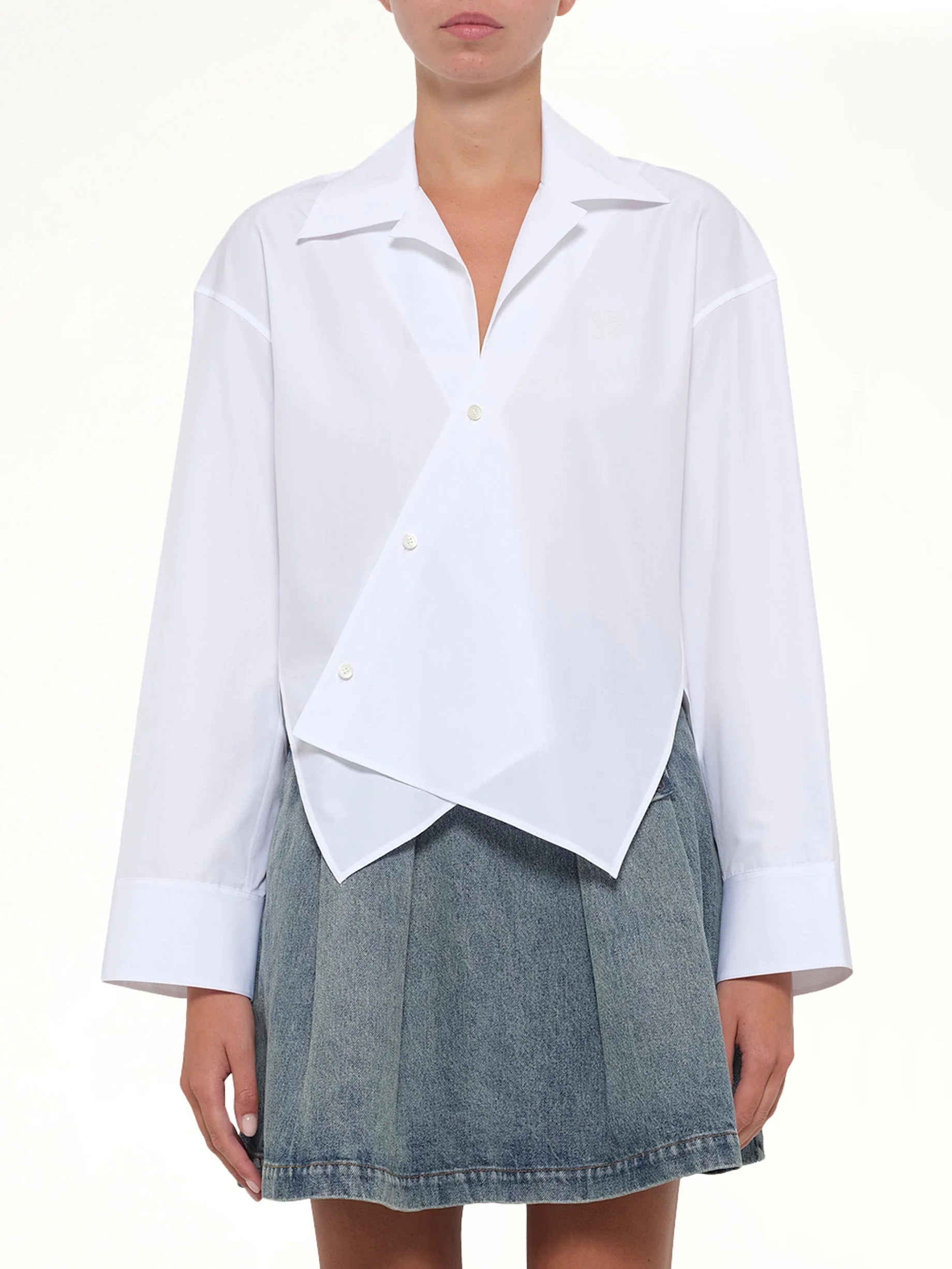 Fold Shirt in White