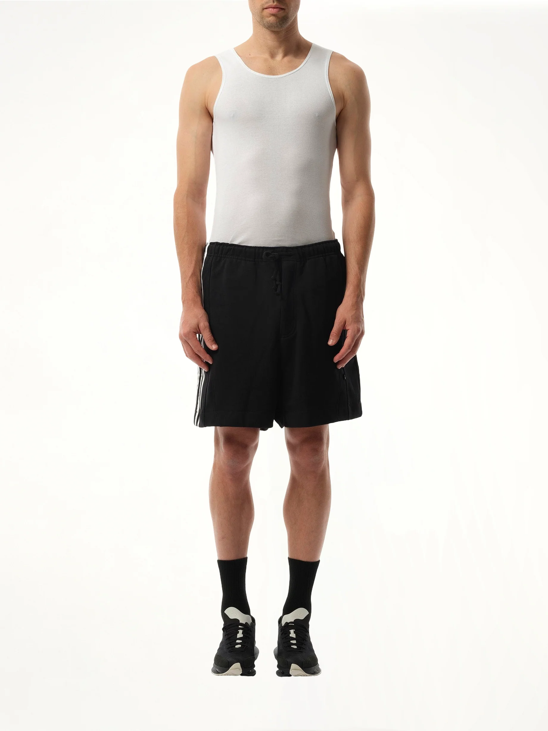 Football Cutout Shorts in Black - Image 4