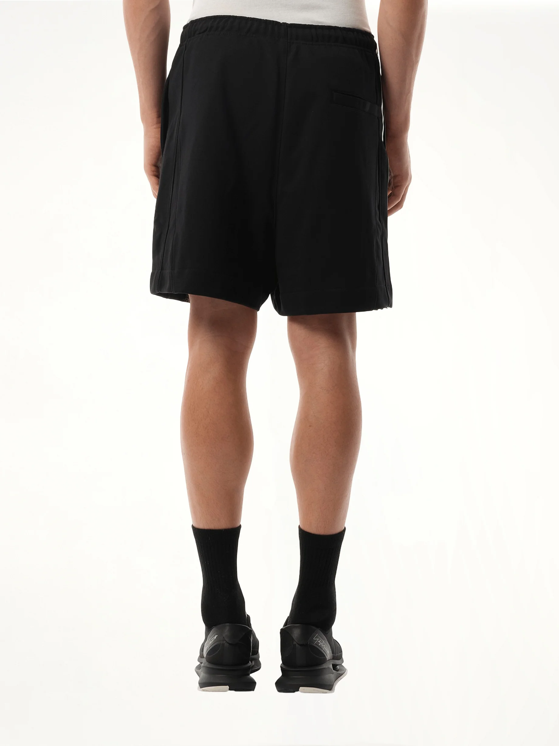 Football Cutout Shorts in Black - Image 6