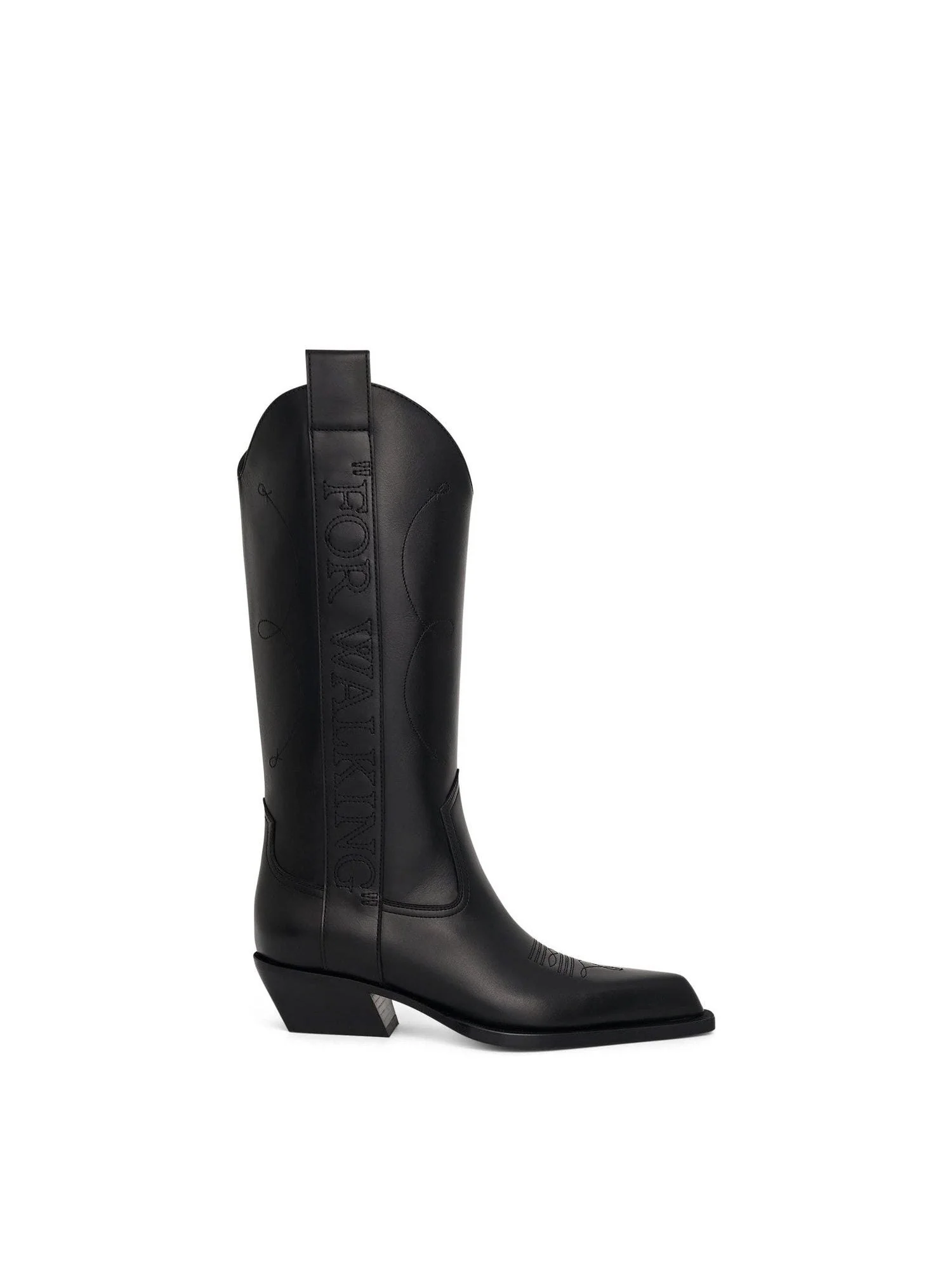 "For Walking" Texan Boot in Black