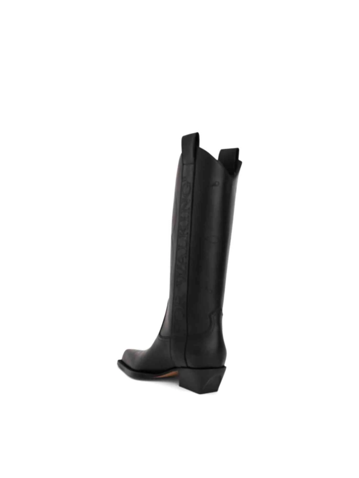 "For Walking" Texan Boot in Black - Image 3
