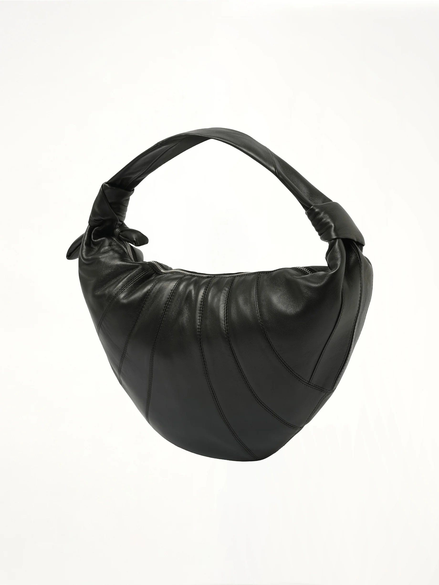 Fortune Croissant Bag in Black - Image 2
